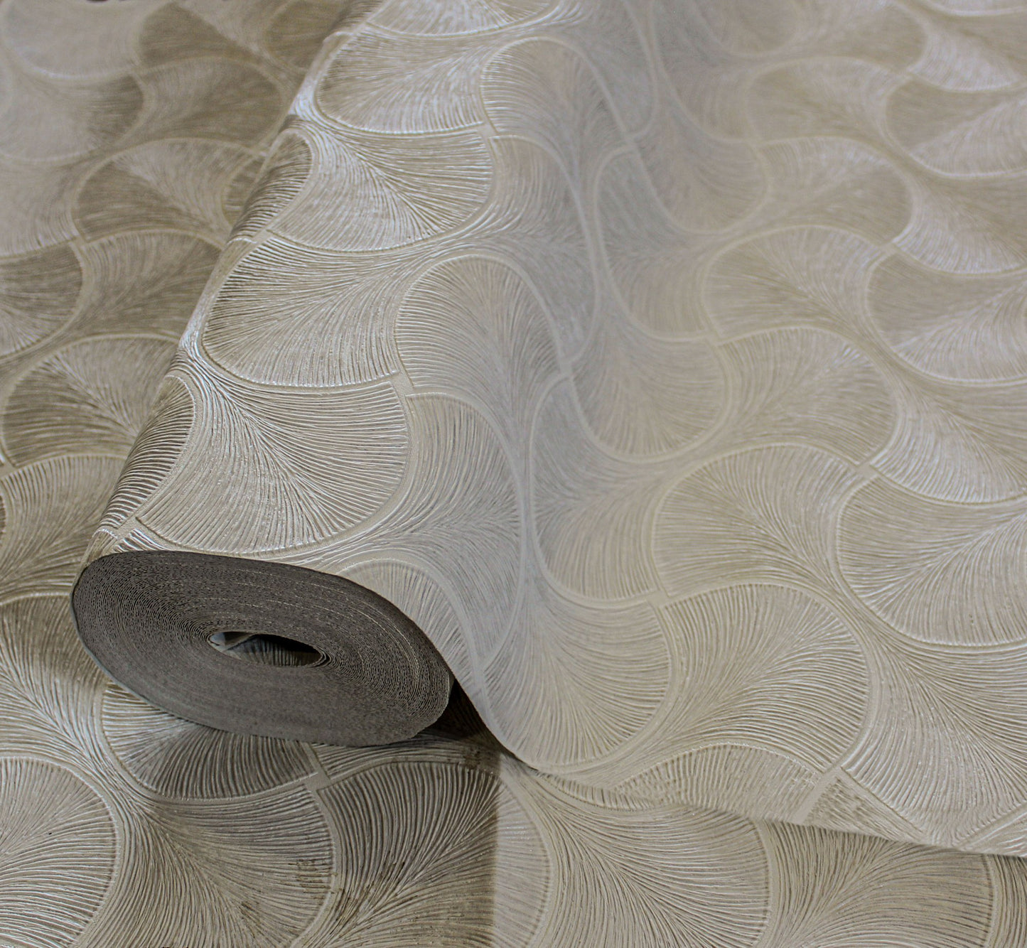 Omega Luxe Oatmeal Luxury Texture Wallpaper by La Belle Maison