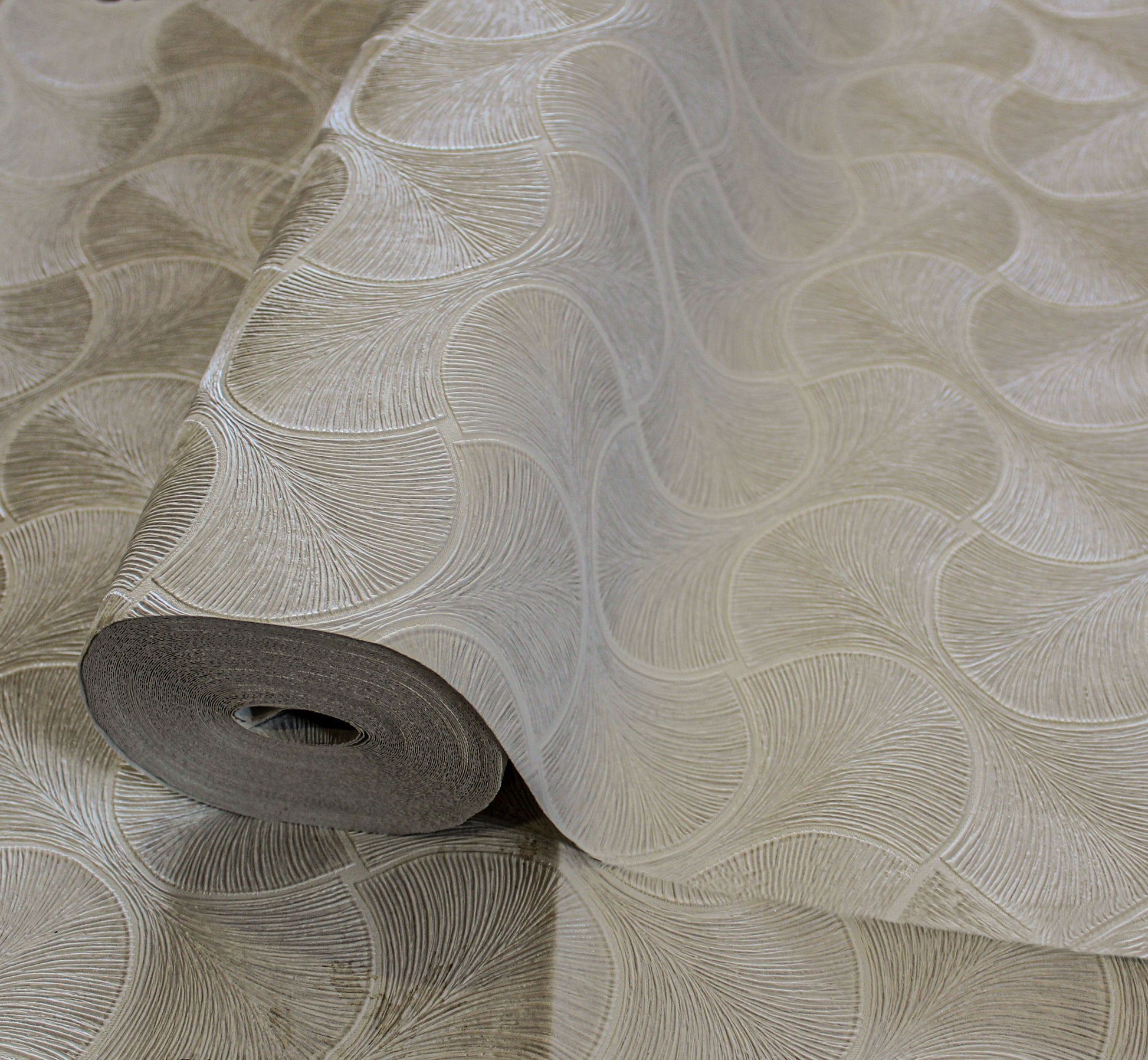 Omega Luxe Oatmeal Luxury Texture Wallpaper by La Belle Maison