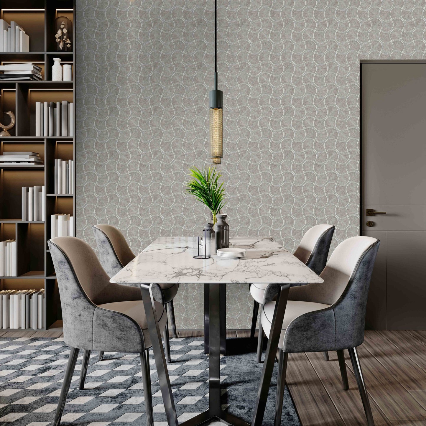 Omega Luxe 23201-4 room wallpaper by La Belle Maison