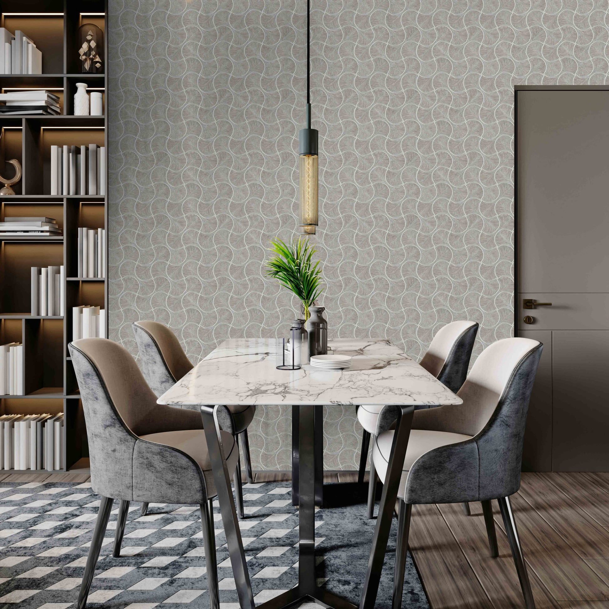 Omega Luxe 23201-4 room wallpaper by La Belle Maison
