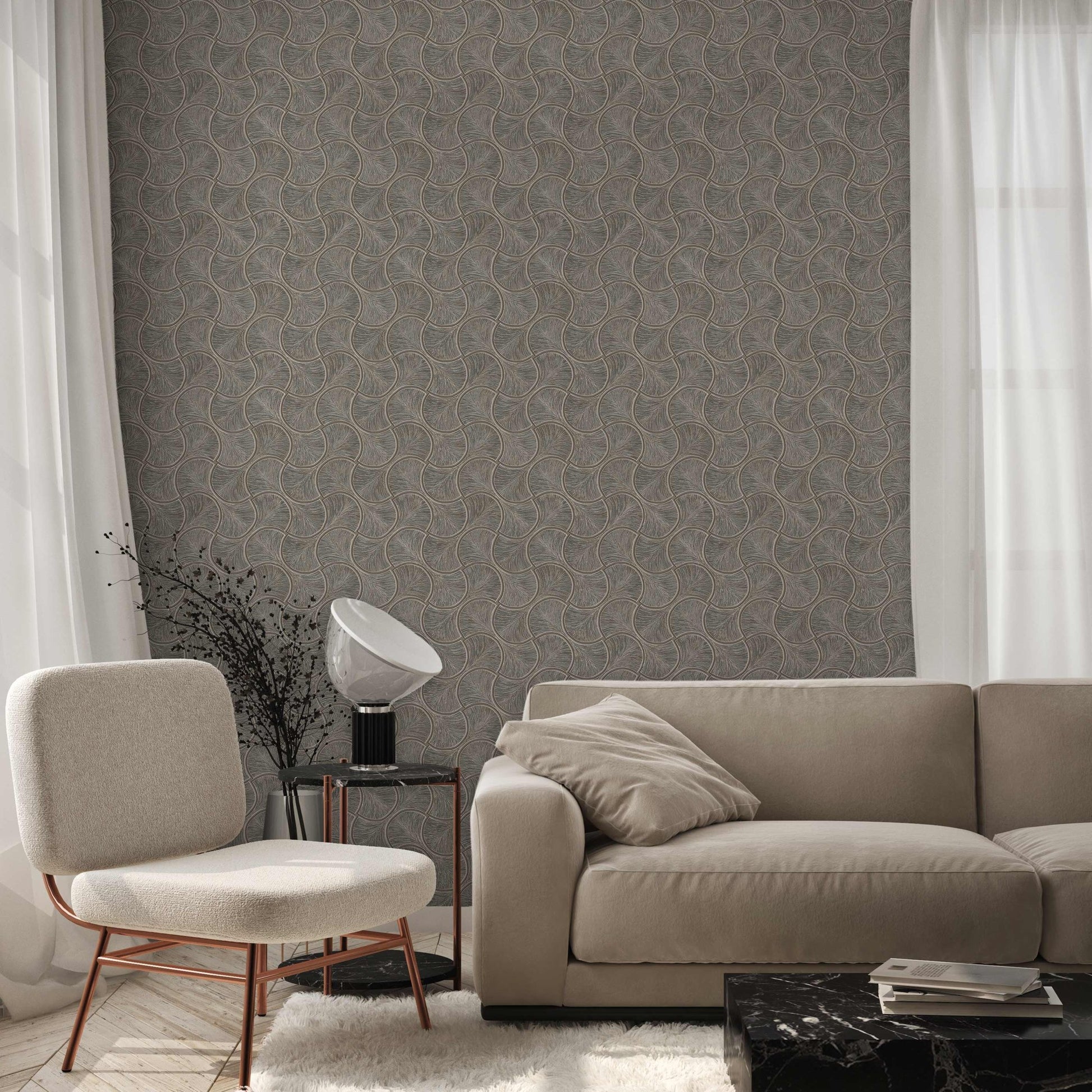 Omega Luxe 23201-5 room wallpaper by La Belle Maison