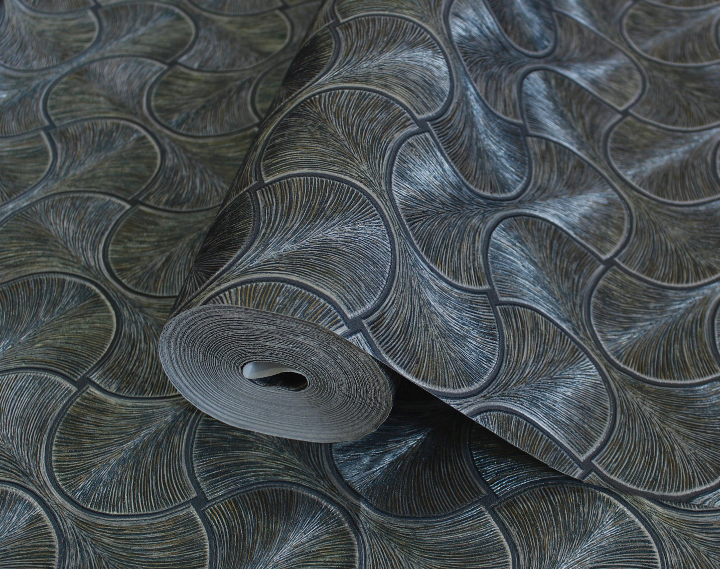 Omega Luxe Stone Grey Deep Texture Wallpaper by La Belle Maison