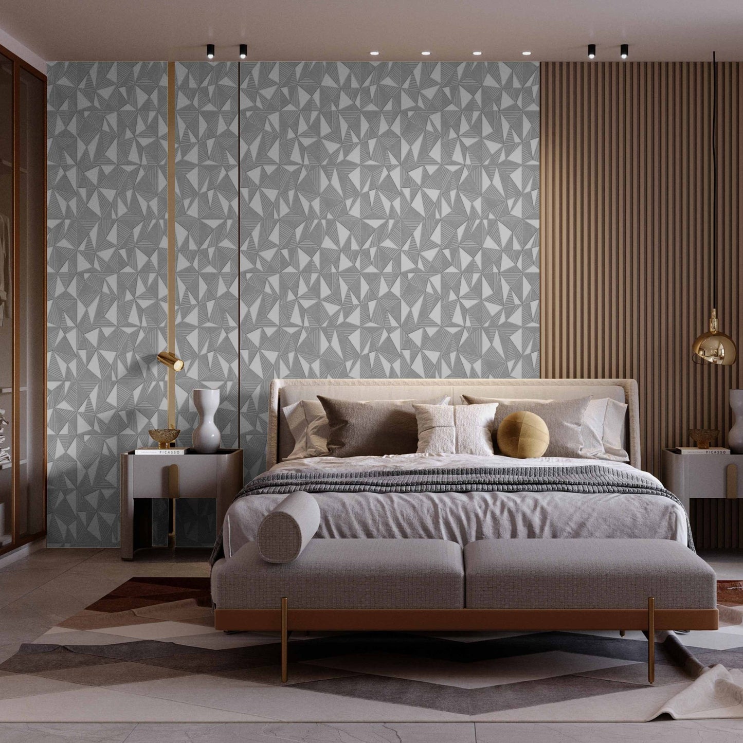 Omega Luxe 23204-3 room wallpaper by La Belle Maison