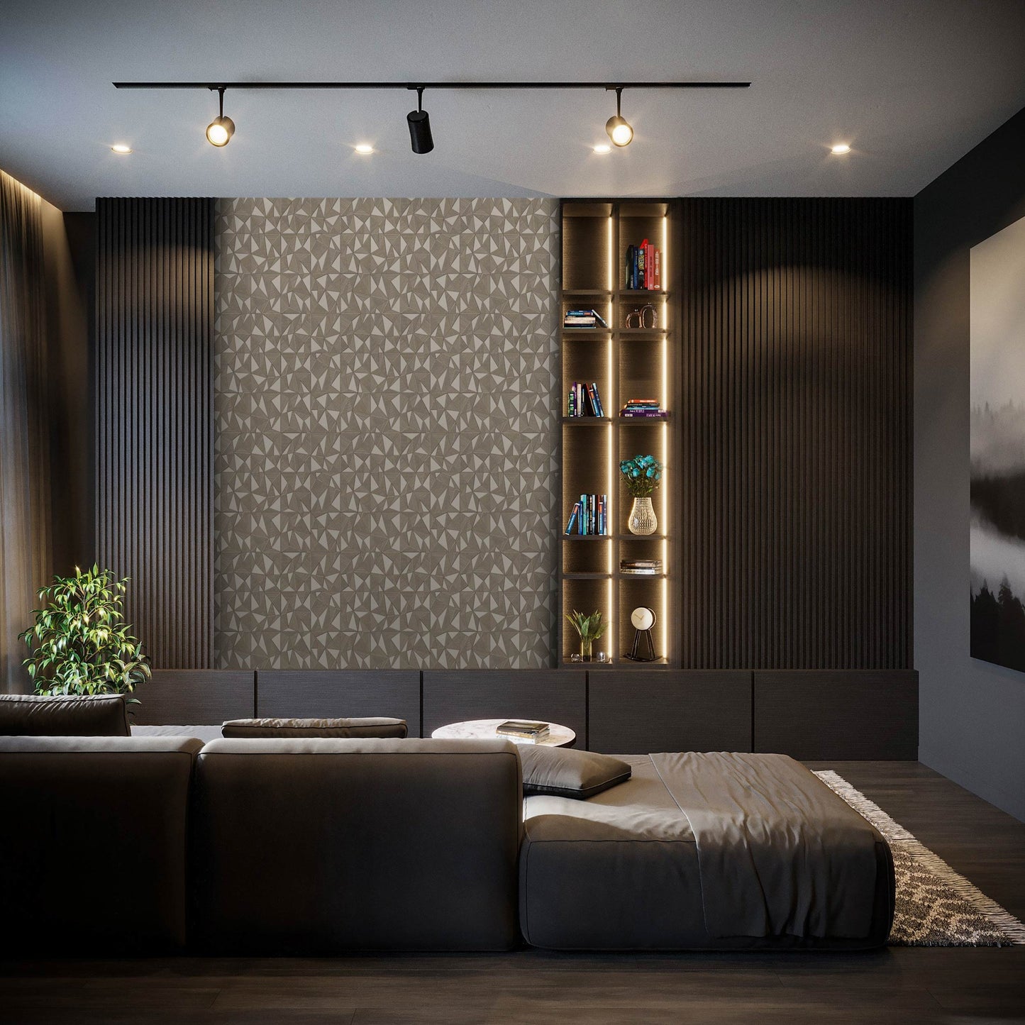 Omega Luxe 23204-4 room wallpaper by La Belle Maison