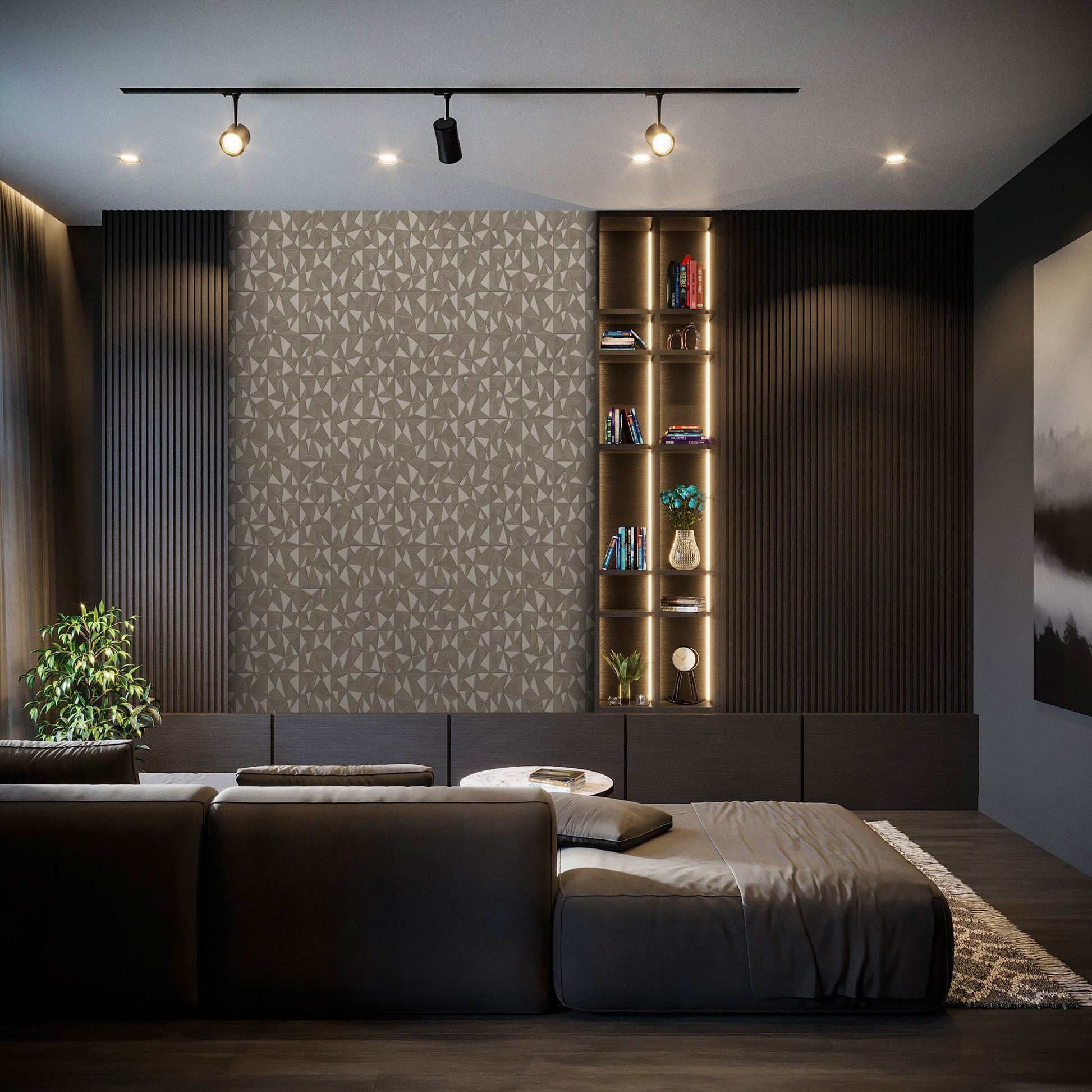 Omega Luxe 23204-4 room wallpaper by La Belle Maison