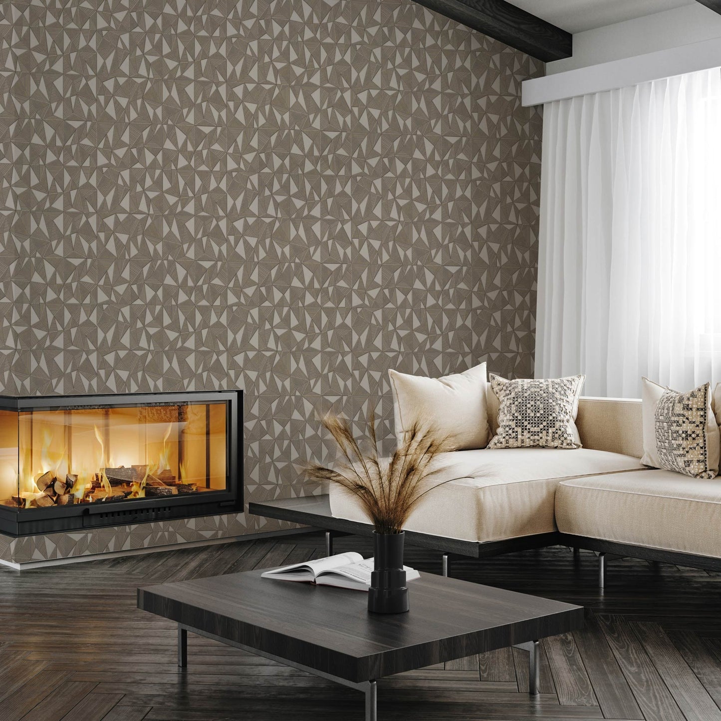 Omega Luxe 23204-4 room wallpaper by La Belle Maison