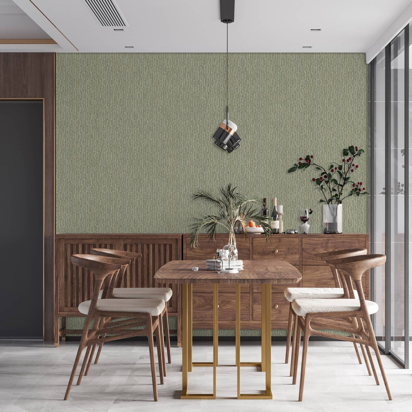 Omega Luxe 23205-4 room wallpaper by La Belle Maison