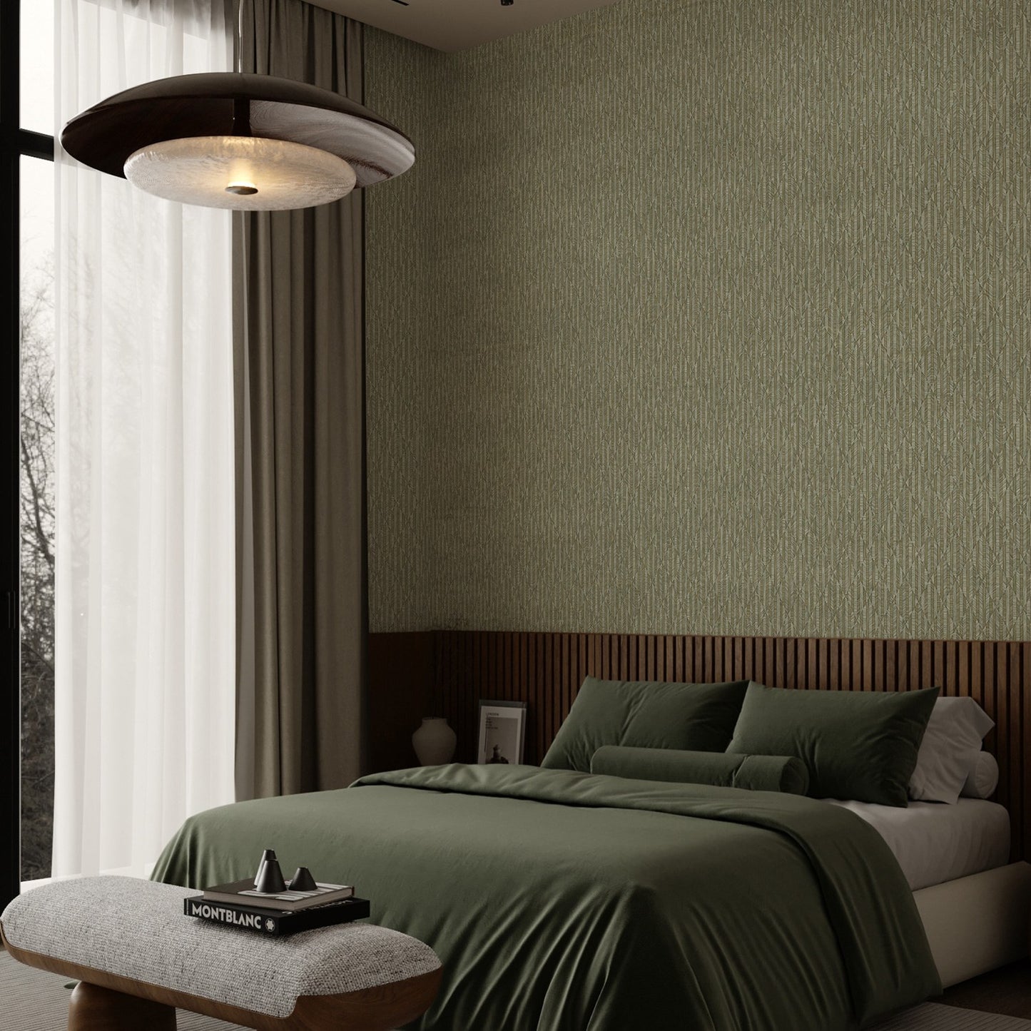 Omega Luxe 23205-4 room wallpaper by La Belle Maison
