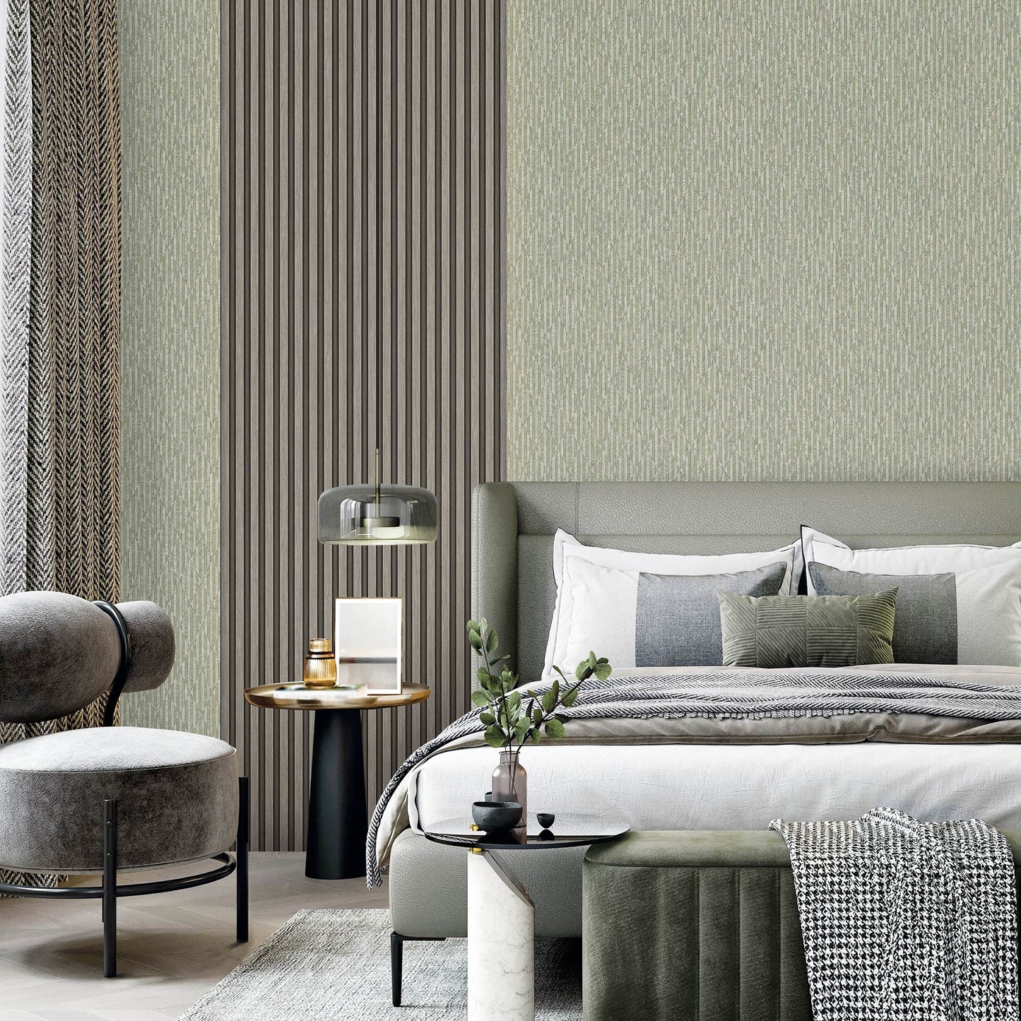 Omega Luxe 23205-4 room wallpaper by La Belle Maison