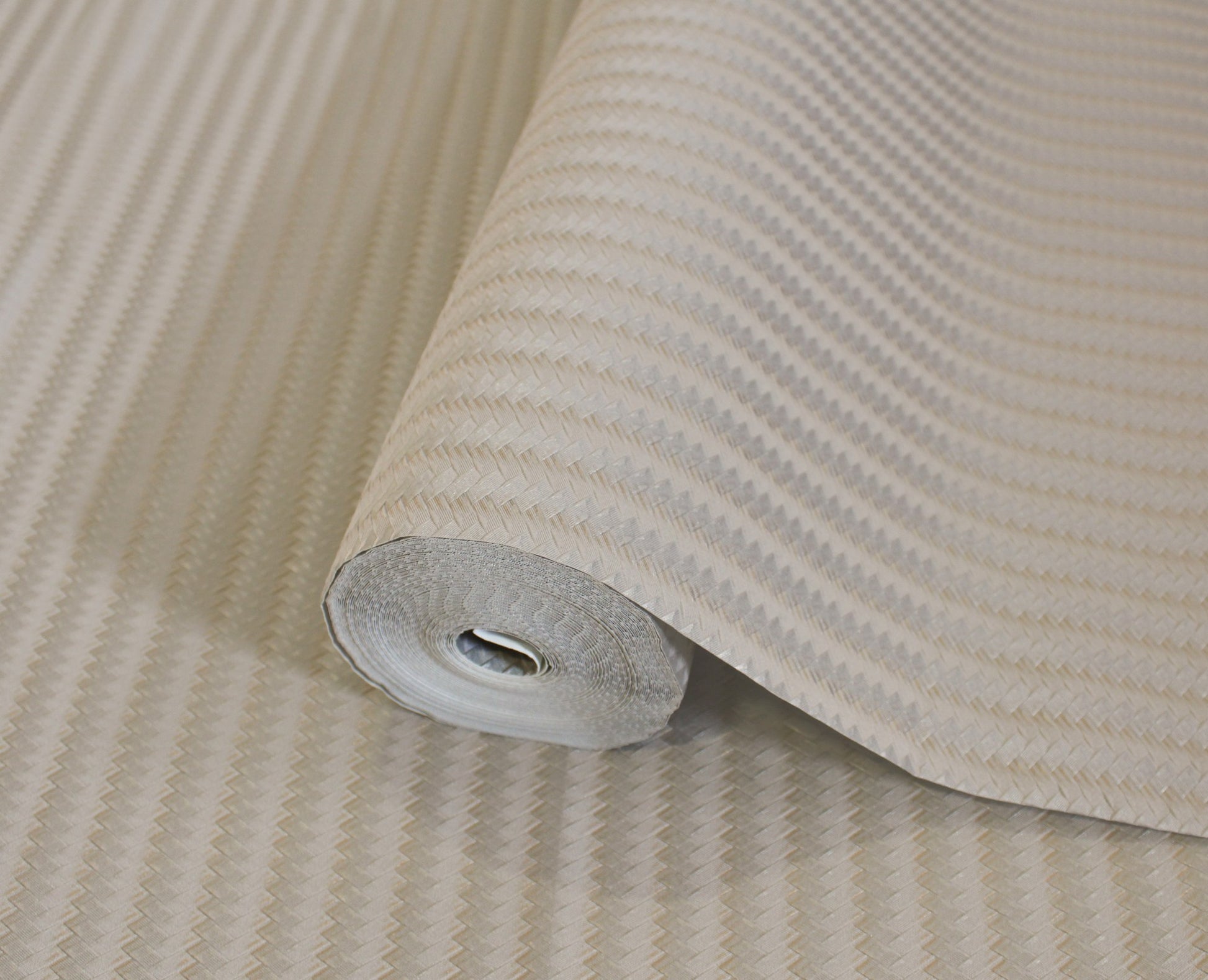 Omega Luxe Stone Grey Luxe Motif Wallpaper by La Belle Maison