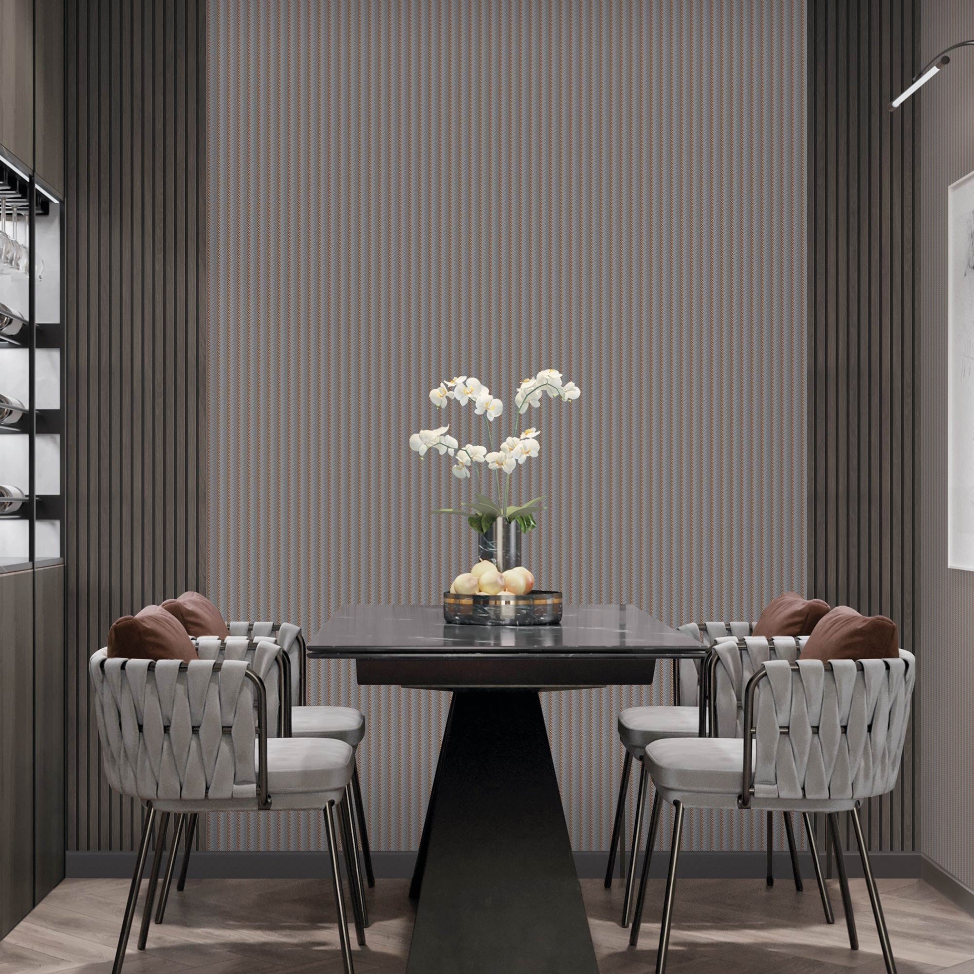 Omega Luxe 23206-5 room wallpaper by La Belle Maison