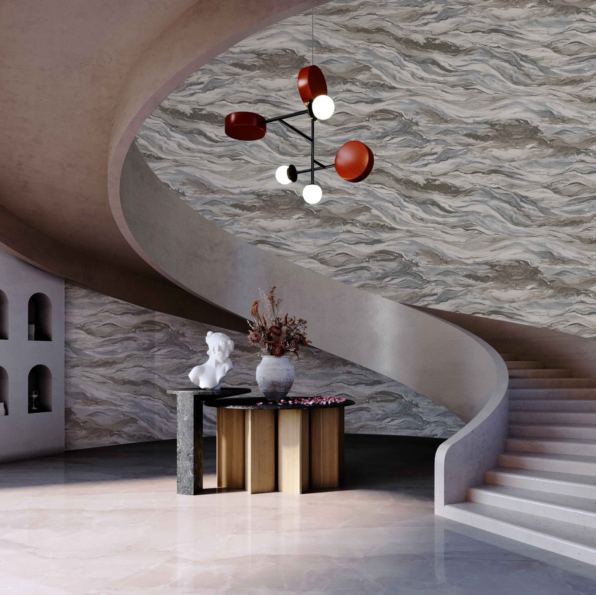 Omega Luxe 23207-4 room wallpaper by La Belle Maison