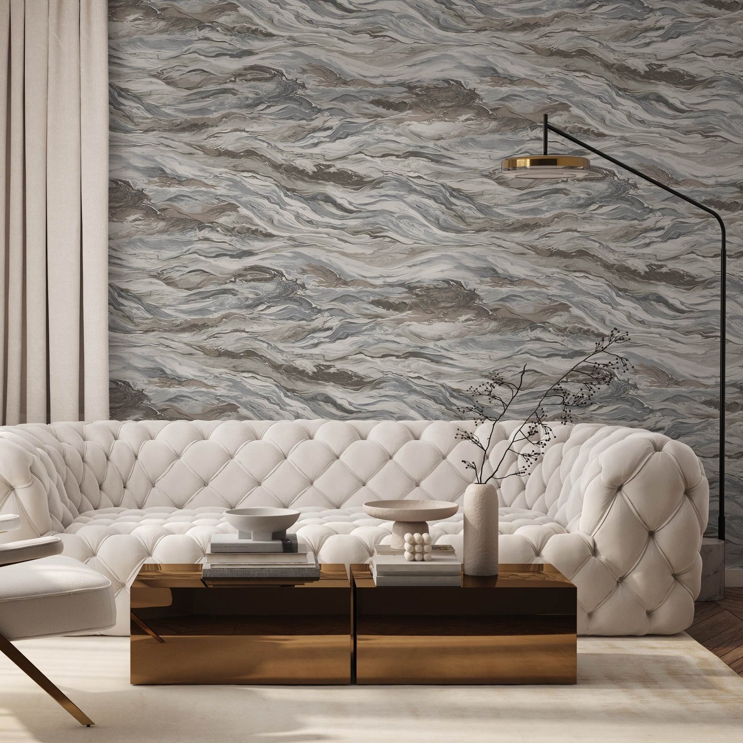 Omega Luxe 23207-4 room wallpaper by La Belle Maison