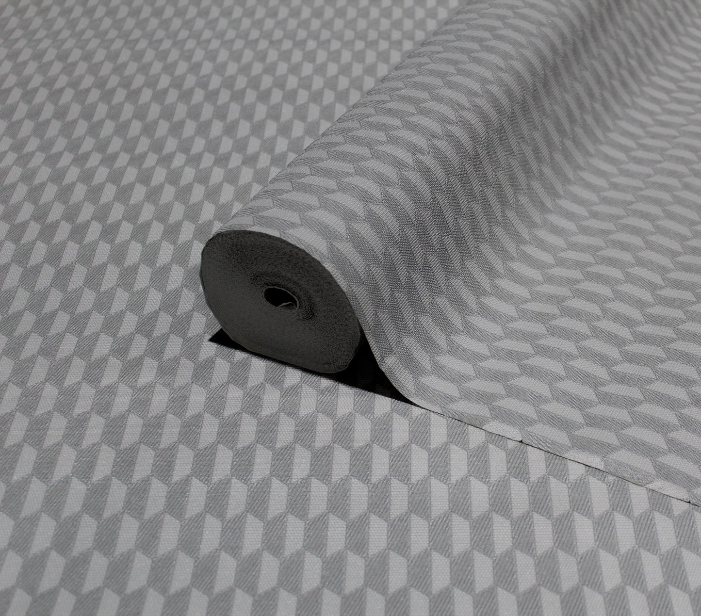 Omega Luxe Silver Taupe Statement Wallpaper Wallpaper by La Belle Maison