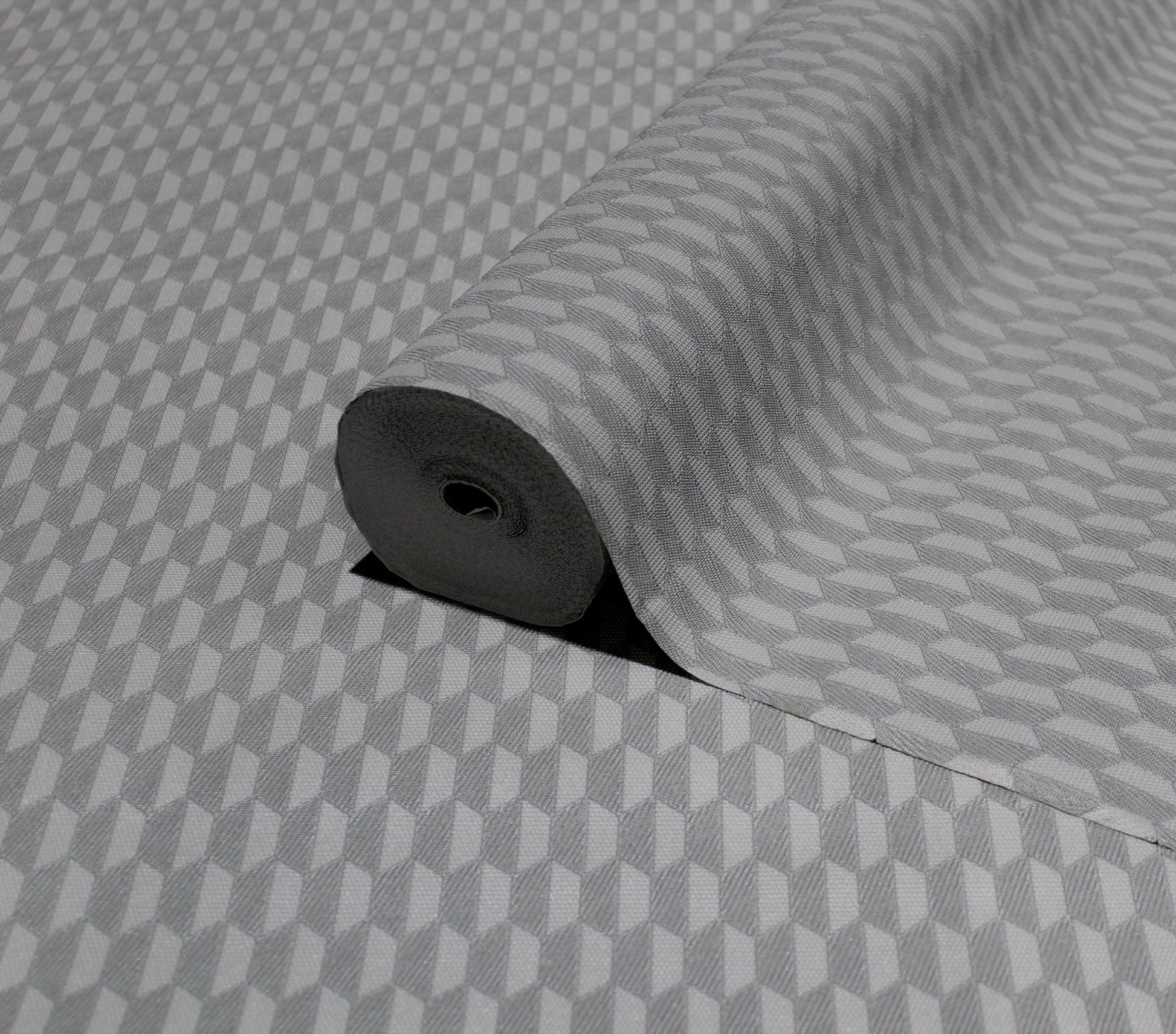 Omega Luxe Silver Taupe Statement Wallpaper Wallpaper by La Belle Maison