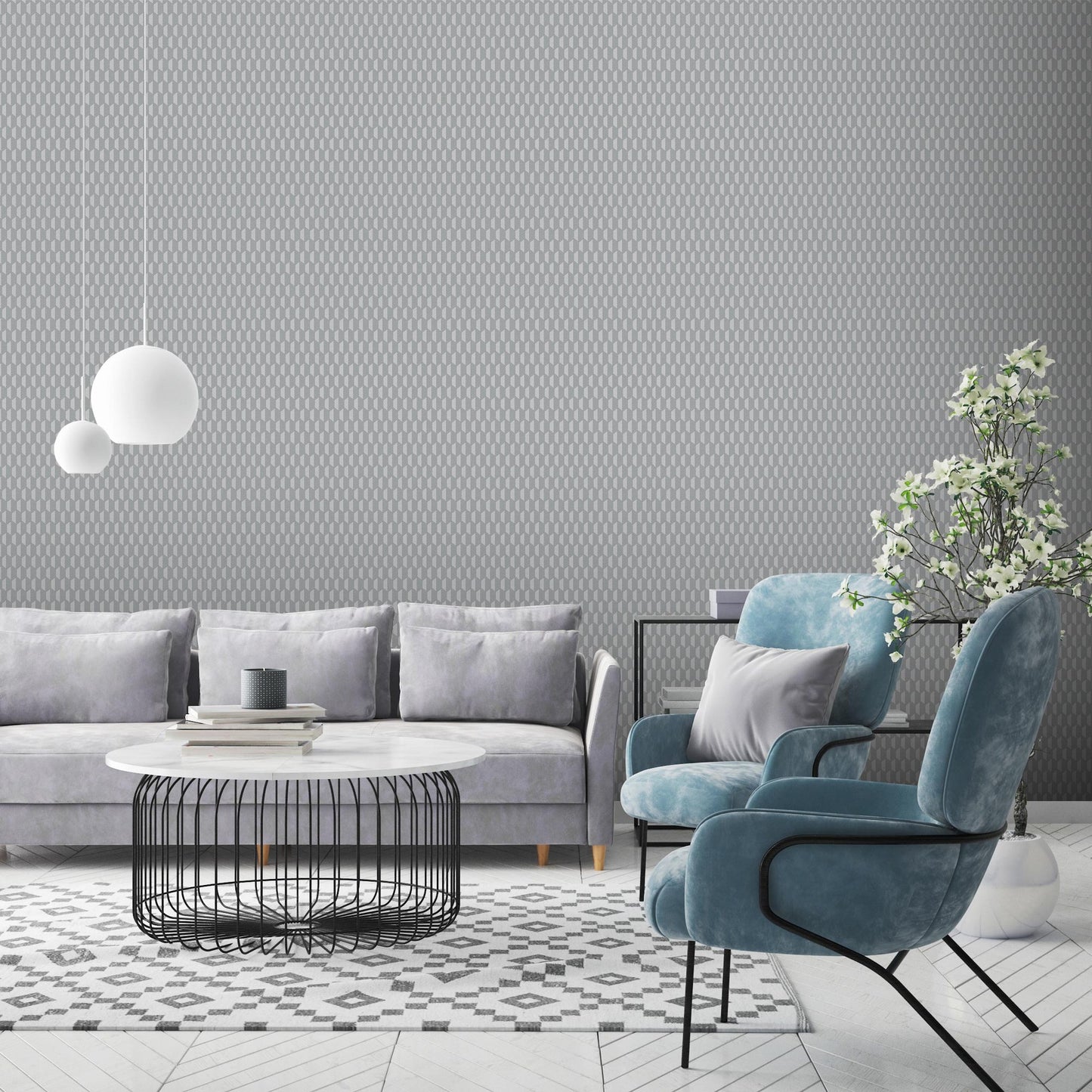 Omega Luxe 23208-4 room wallpaper by La Belle Maison