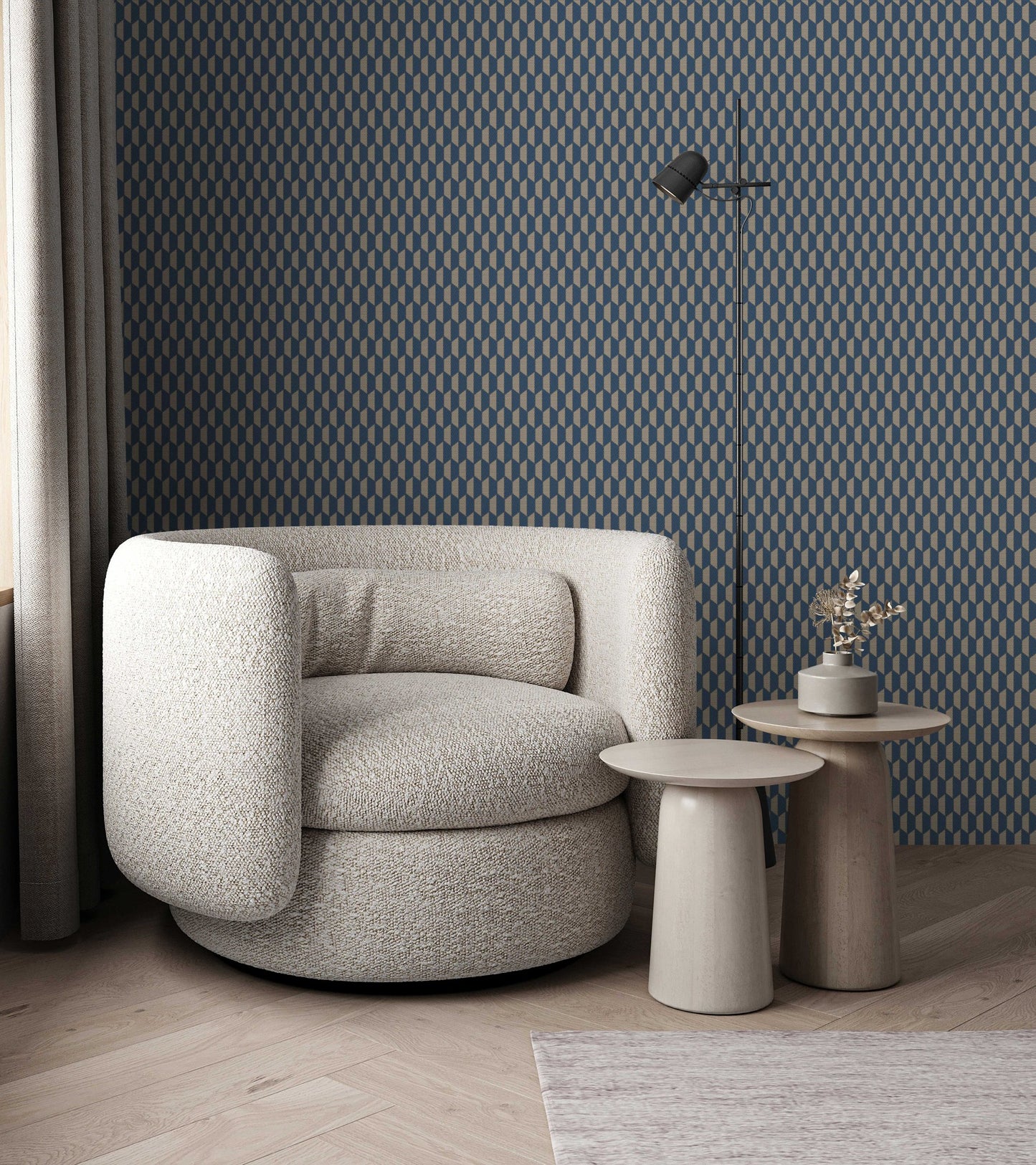 Omega Luxe Grey Luxury Texture Wallpaper by La Belle Maison