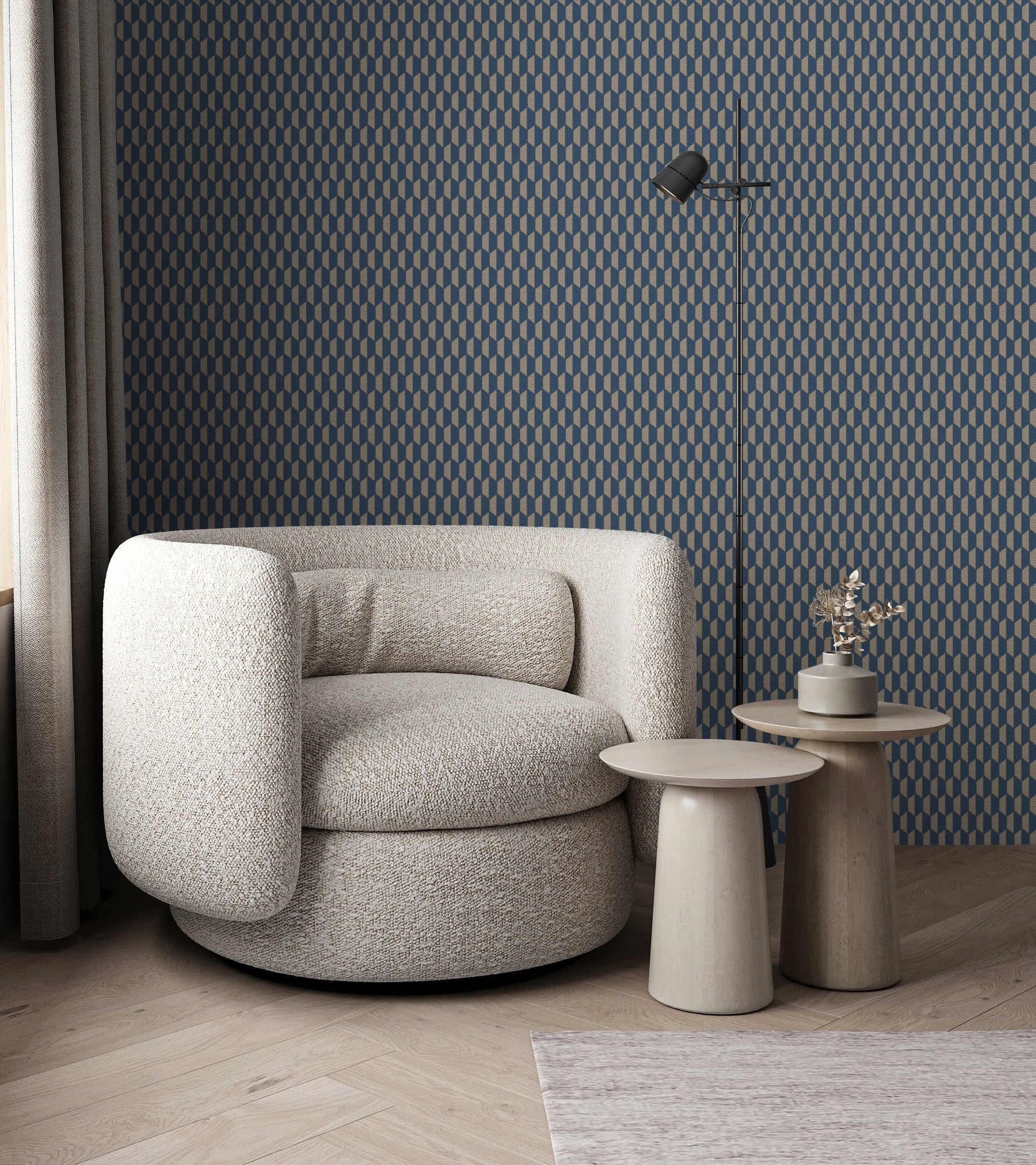 Omega Luxe Grey Luxury Texture Wallpaper by La Belle Maison