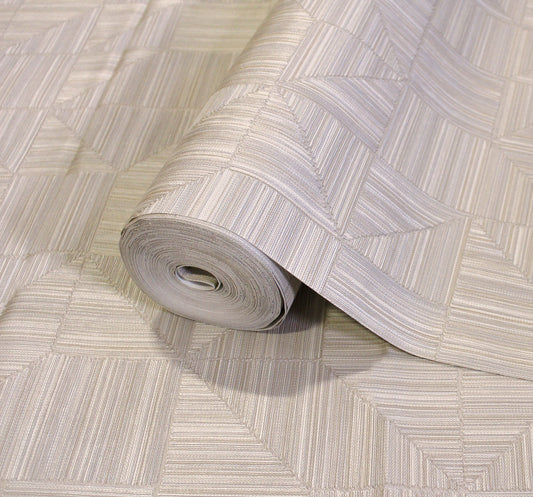 Omega Luxe Ash Deep Texture Wallpaper by La Belle Maison