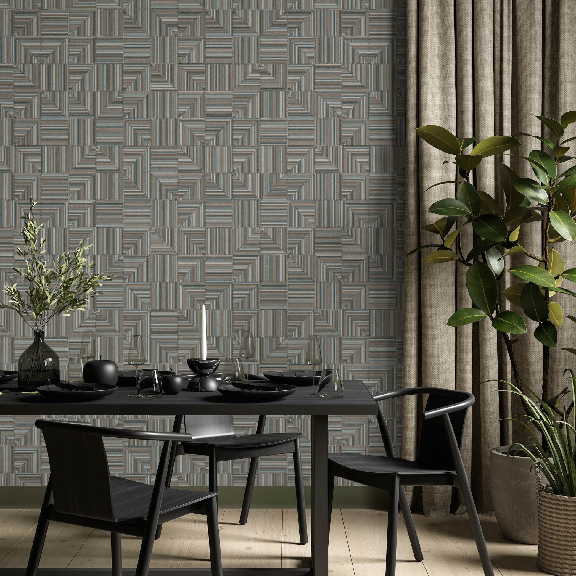 Omega Luxe 23209-4 room wallpaper by La Belle Maison