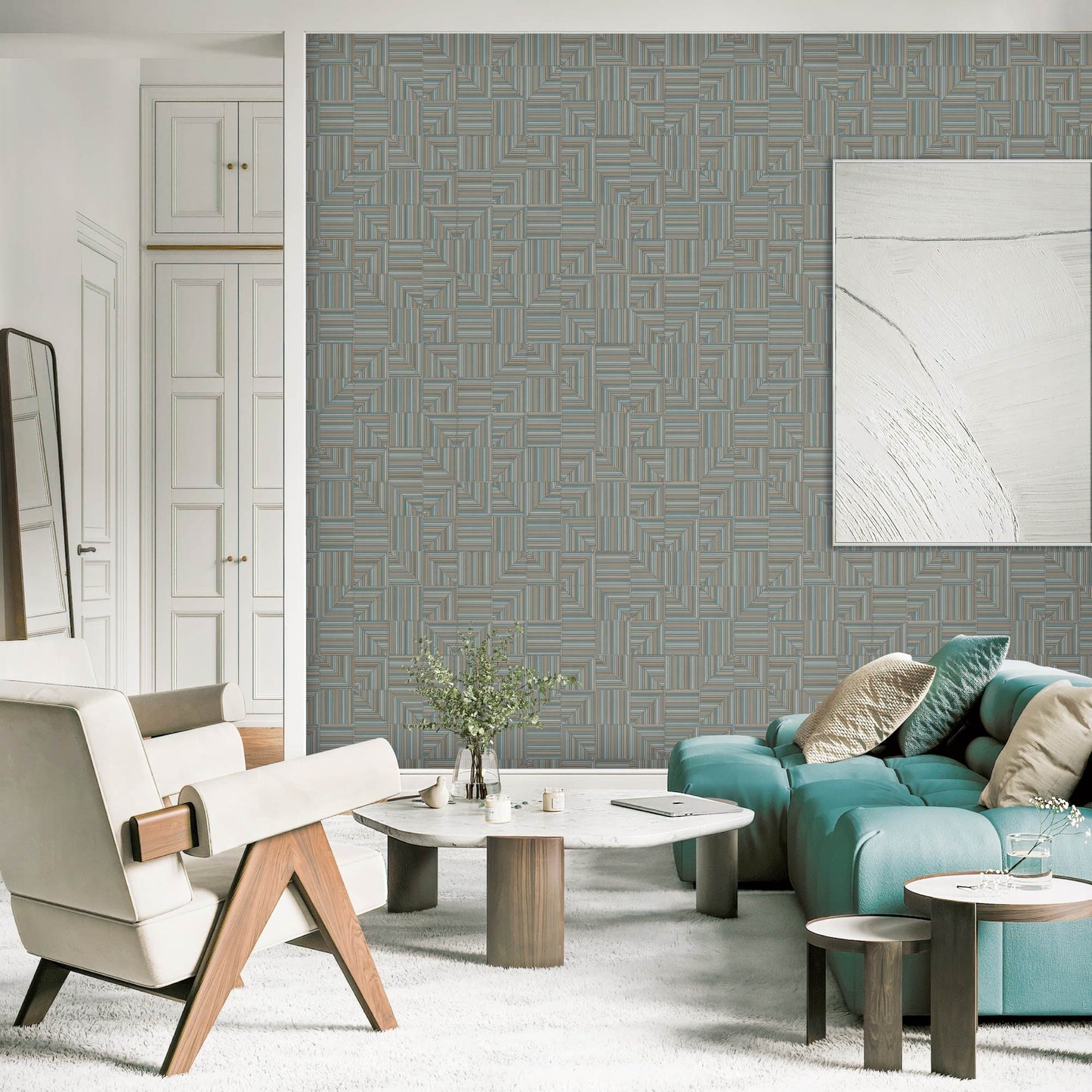 Omega Luxe 23209-4 room wallpaper by La Belle Maison