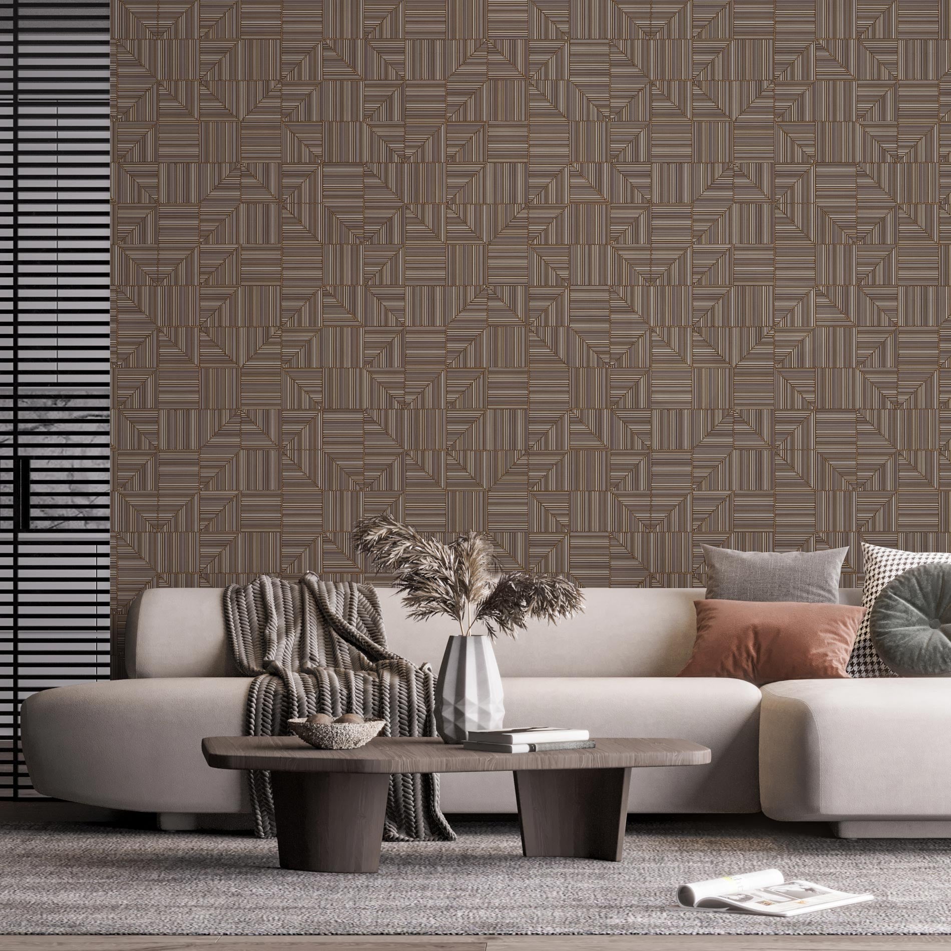 Omega Luxe 23209-6 room wallpaper by La Belle Maison
