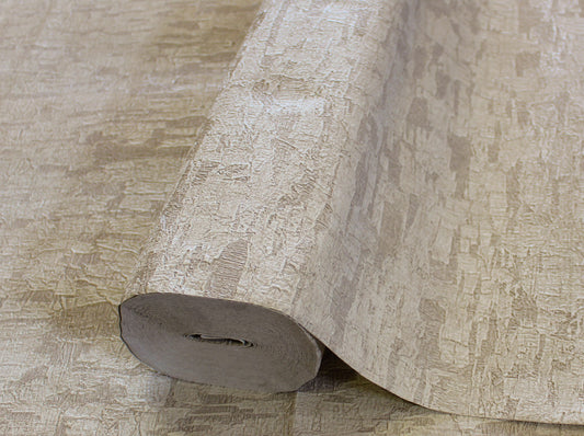 Omega Luxe Stone Grey Polished Texture Wallpaper by La Belle Maison