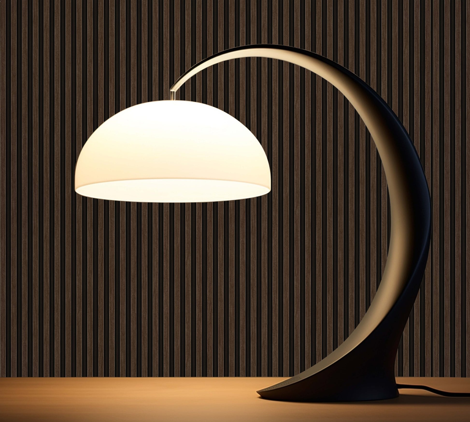 Omega Luxe Mushroom Dramatic Pattern Wallpaper by La Belle Maison