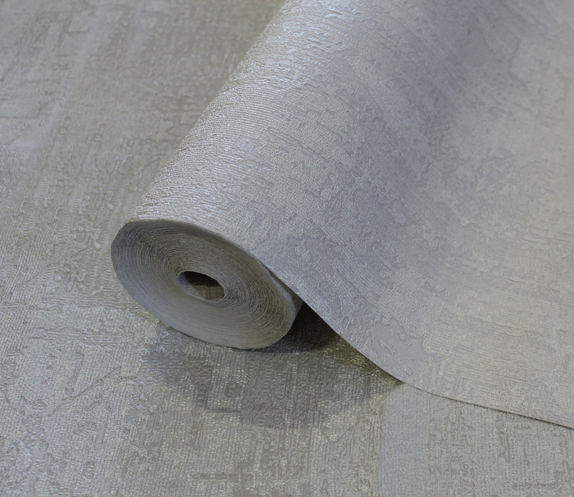 Omega Luxe Stone Grey Dramatic Pattern Wallpaper by La Belle Maison