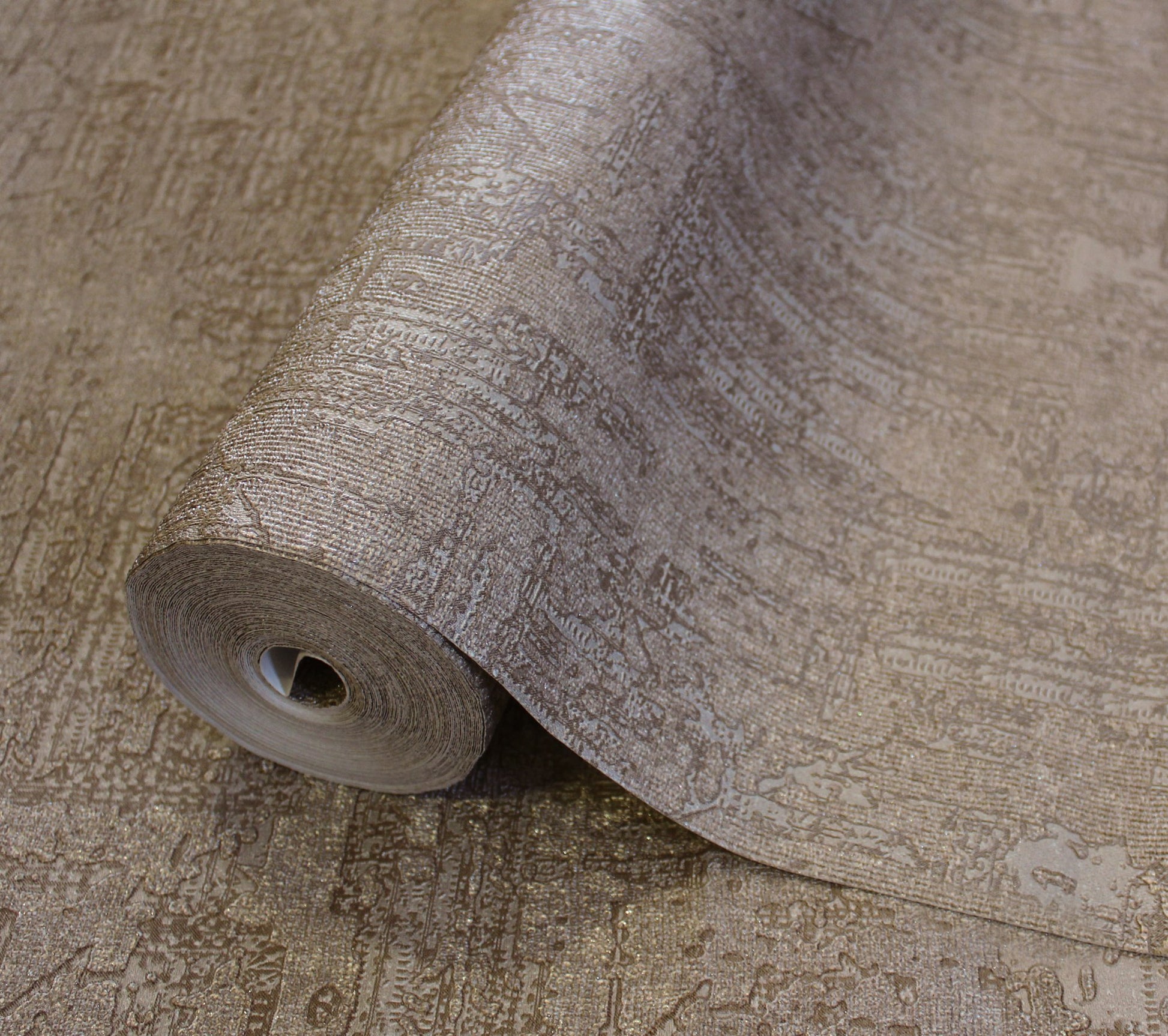 Omega Luxe Clay Rich Weave Wallpaper by La Belle Maison