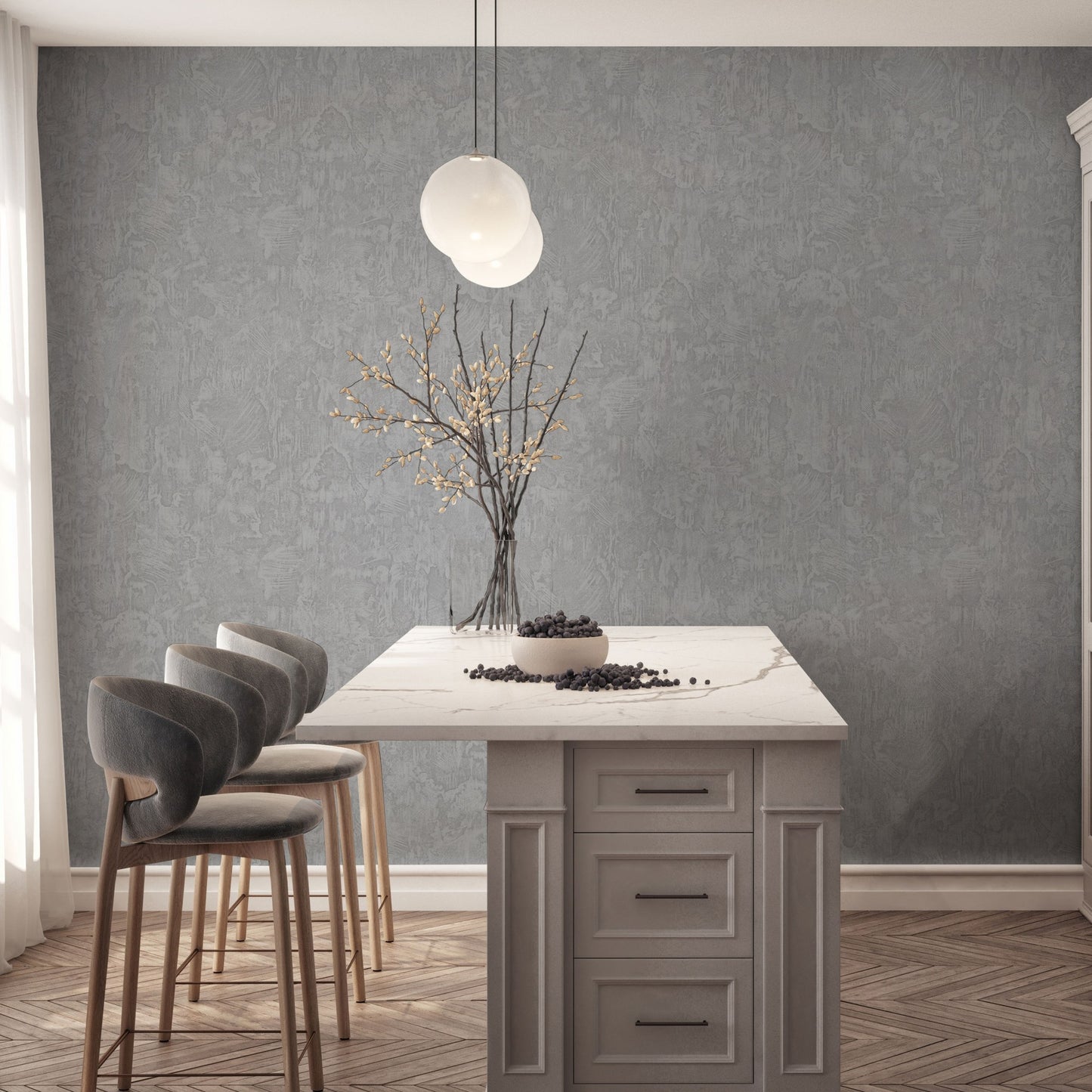 Omega Luxe 23213-4 room wallpaper by La Belle Maison