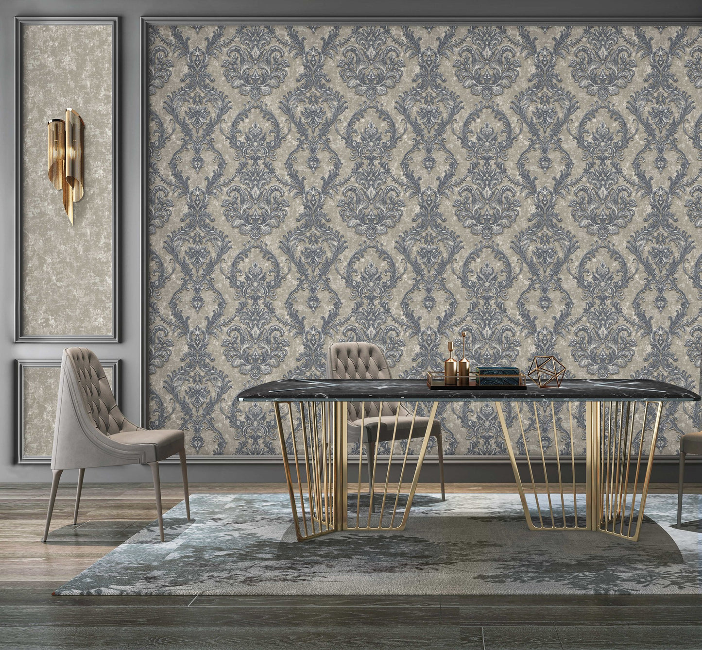 Rococo Maison 1303-5 room wallpaper by La Belle Maison