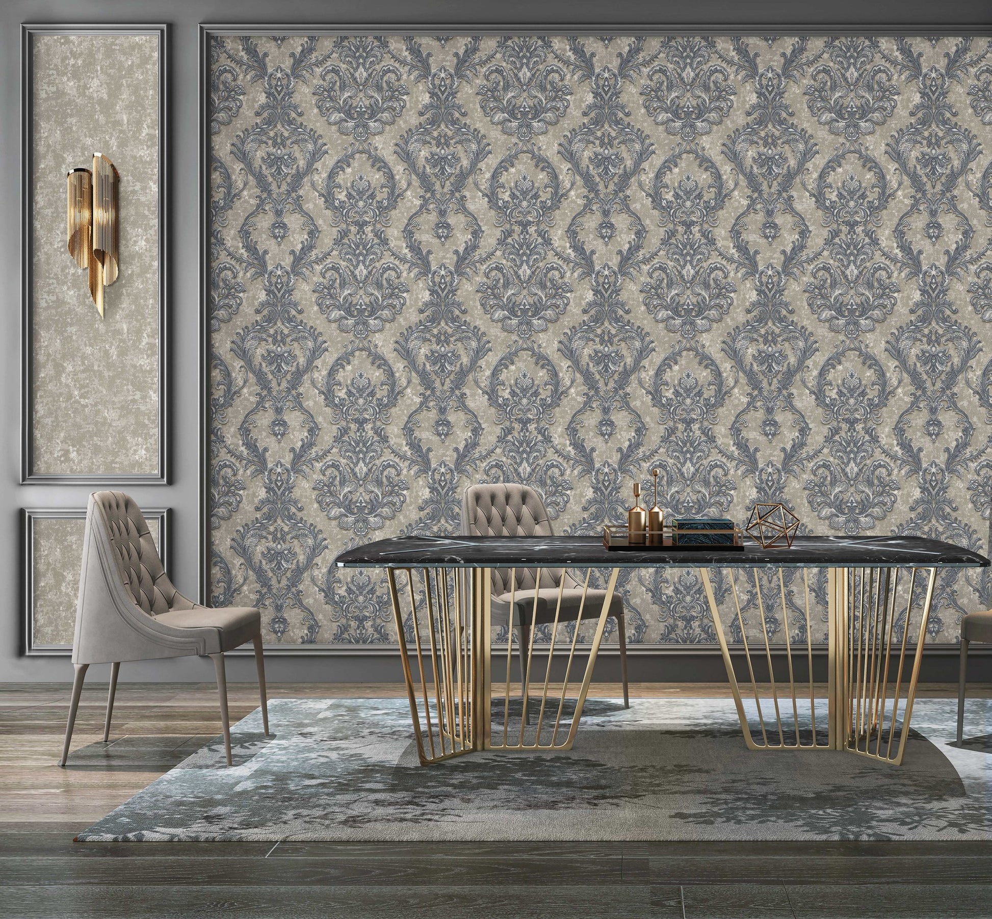 Rococo Maison 1303-5 room wallpaper by La Belle Maison