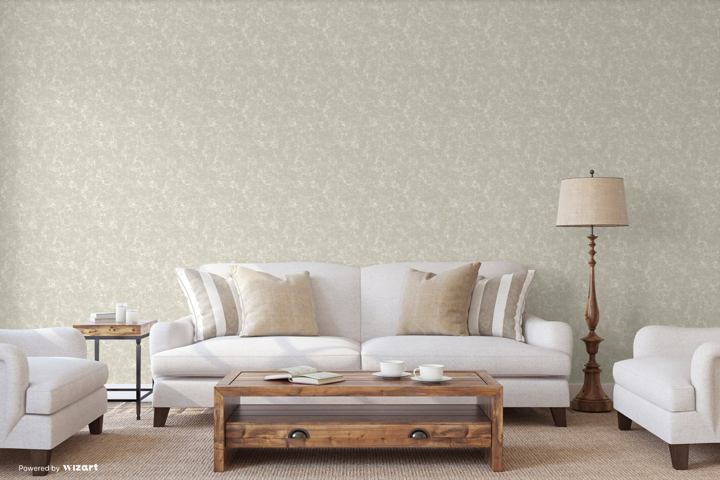 Rococo Maison Linen Decorative Heritage Wallpaper by La Belle Maison