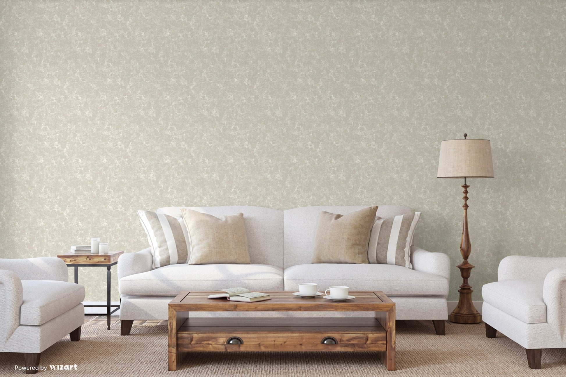 Rococo Maison Linen Decorative Heritage Wallpaper by La Belle Maison