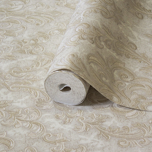 Rococo Maison Desert Classic Ornamental Wallpaper by La Belle Maison
