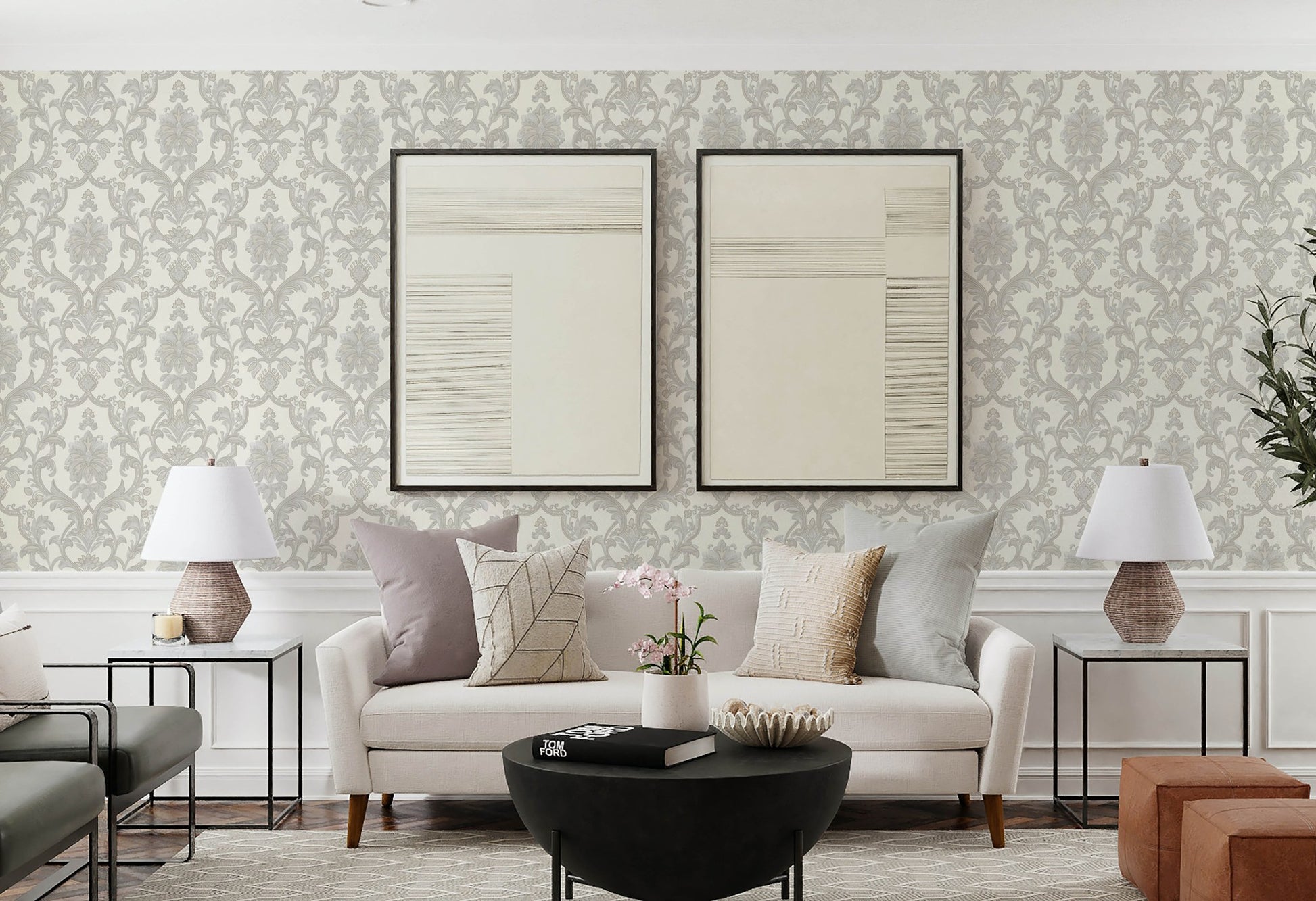 Rococo Maison 1407-1 room wallpaper by La Belle Maison