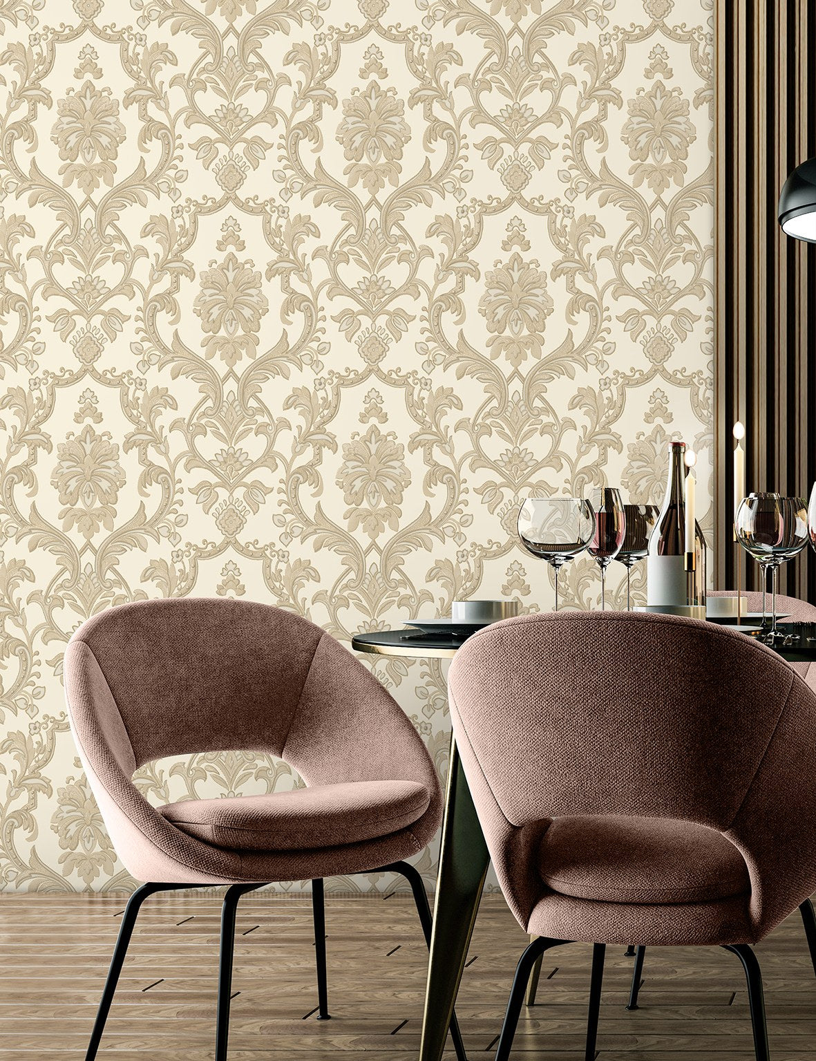Rococo Maison 1407-2 room wallpaper by La Belle Maison
