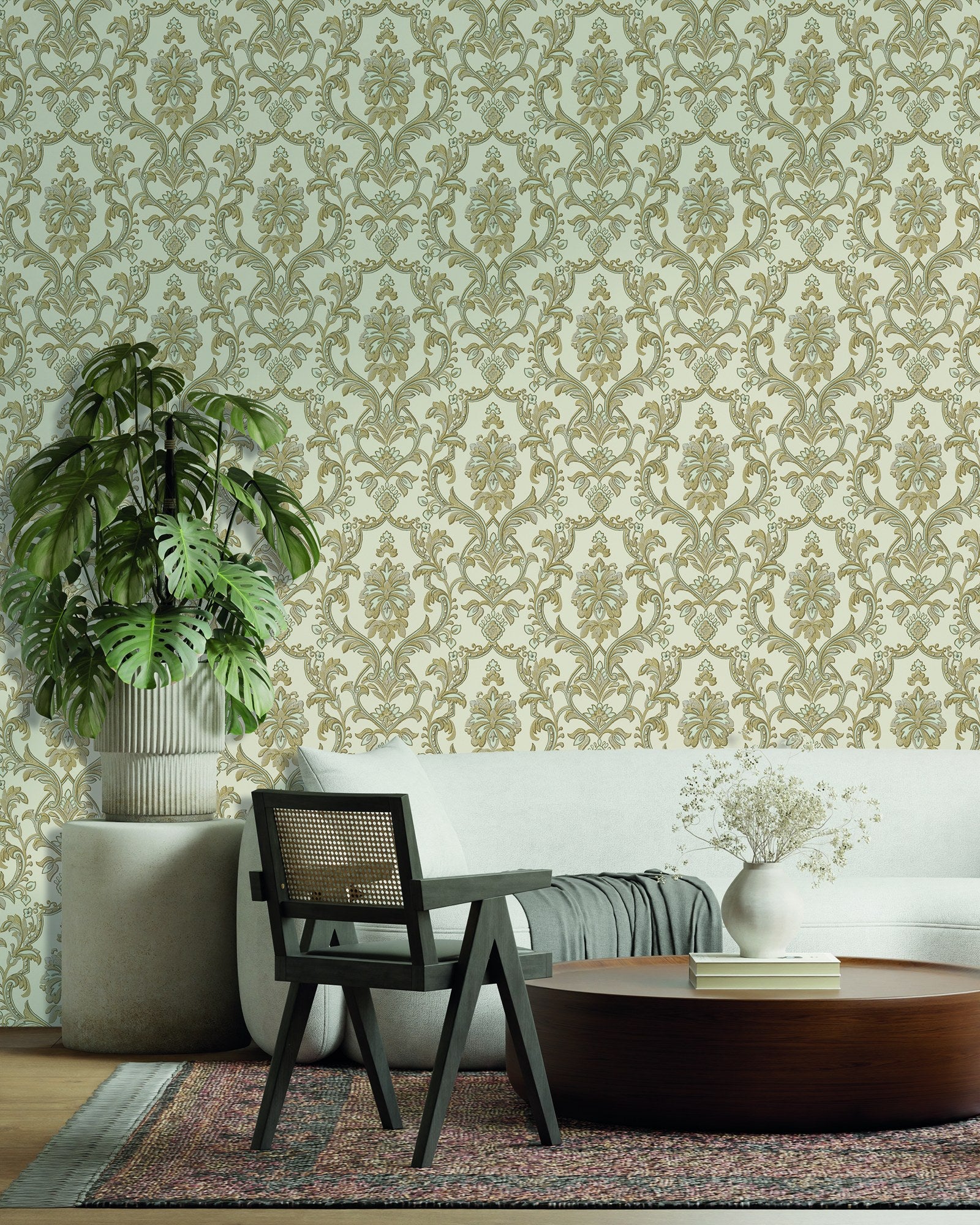 Rococo Maison Dune Heritage Damask Wallpaper by La Belle Maison