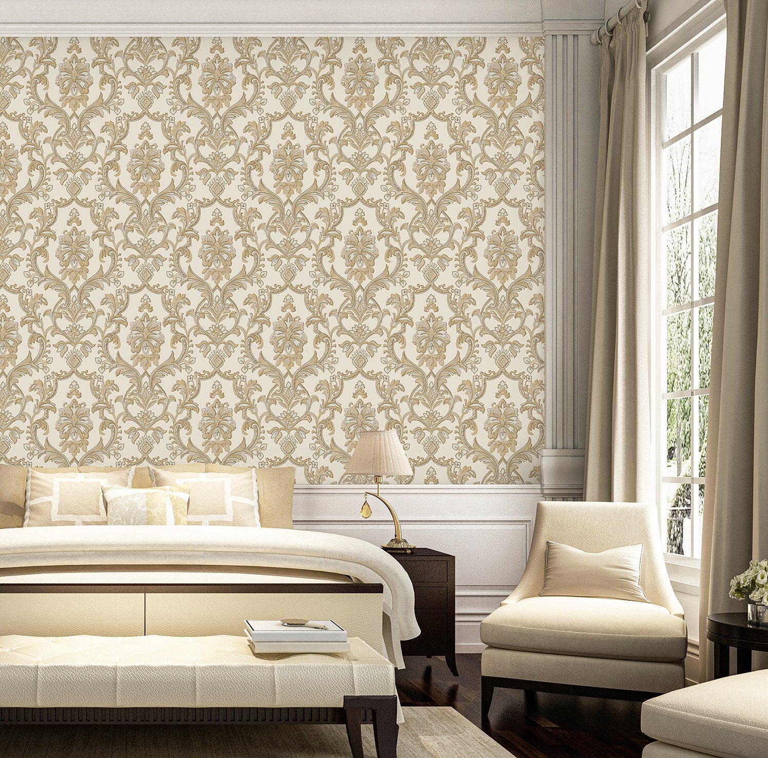 Rococo Maison 1407-5 room wallpaper by La Belle Maison