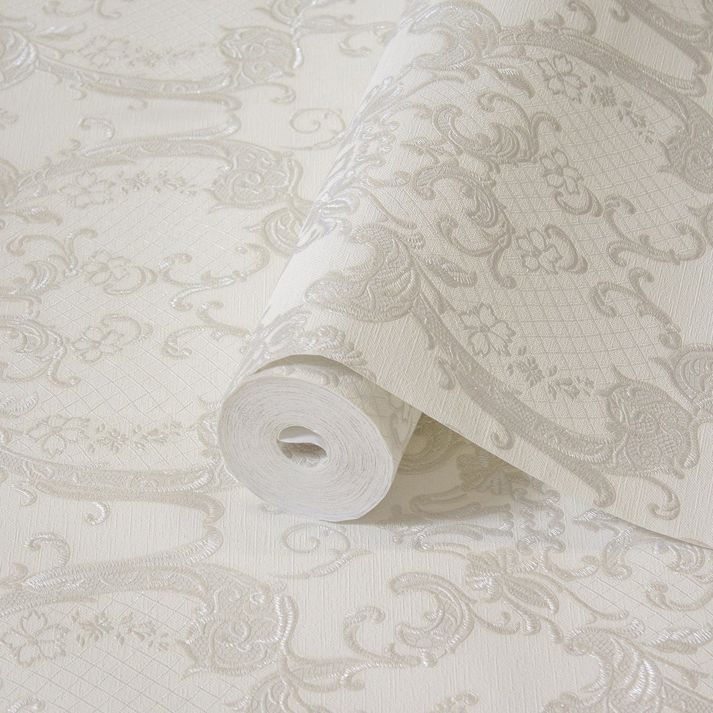 Rococo Maison Wheat Soft Rococo Wallpaper by La Belle Maison