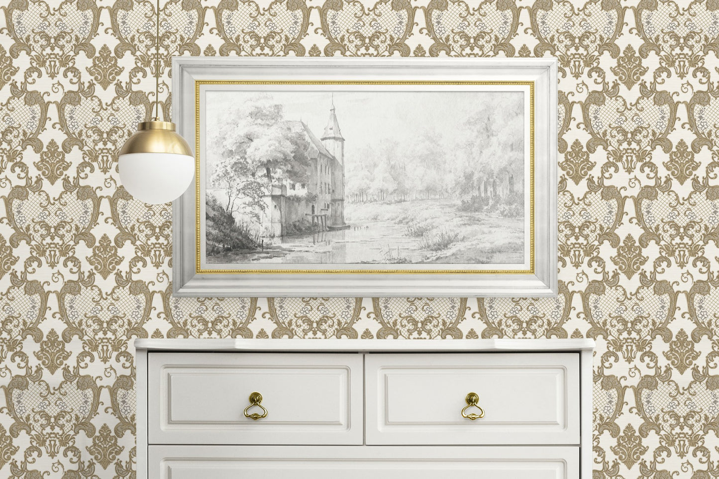Rococo Maison 1411-5 room wallpaper by La Belle Maison