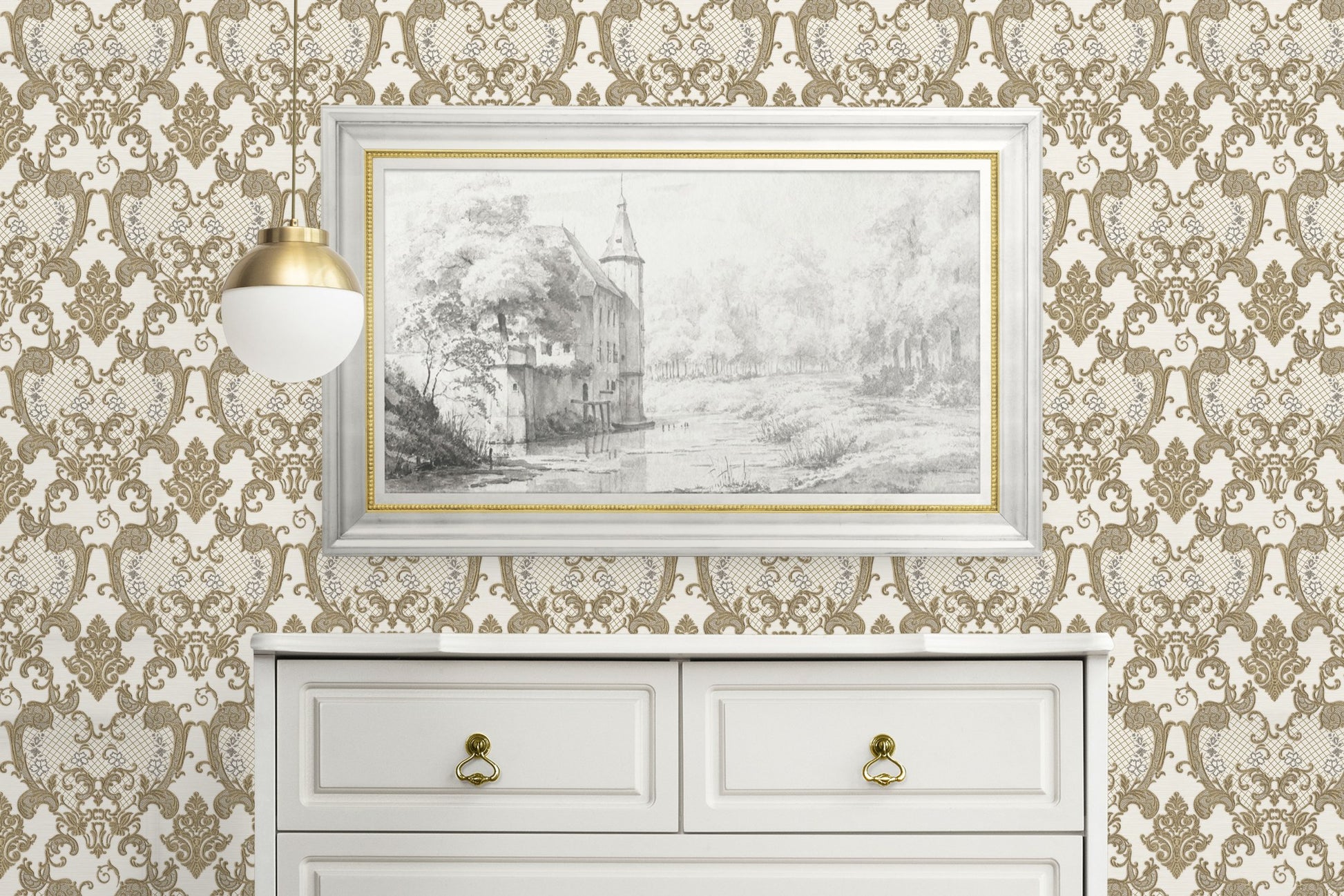 Rococo Maison 1411-5 room wallpaper by La Belle Maison