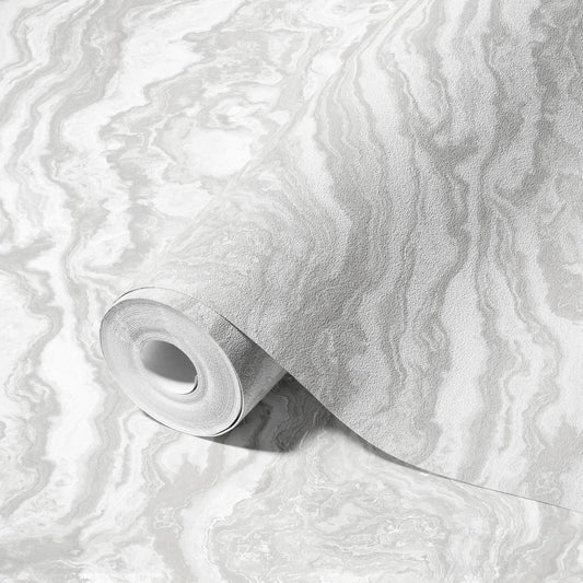 Roka Living Ash Natural Texture Wallpaper II by La Belle Maison