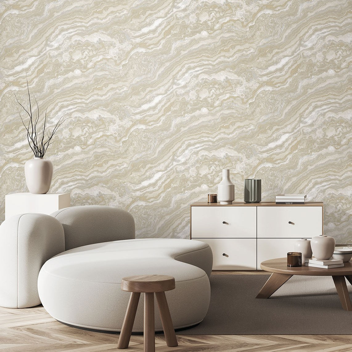 Roka Living 23102-3 room wallpaper by La Belle Maison