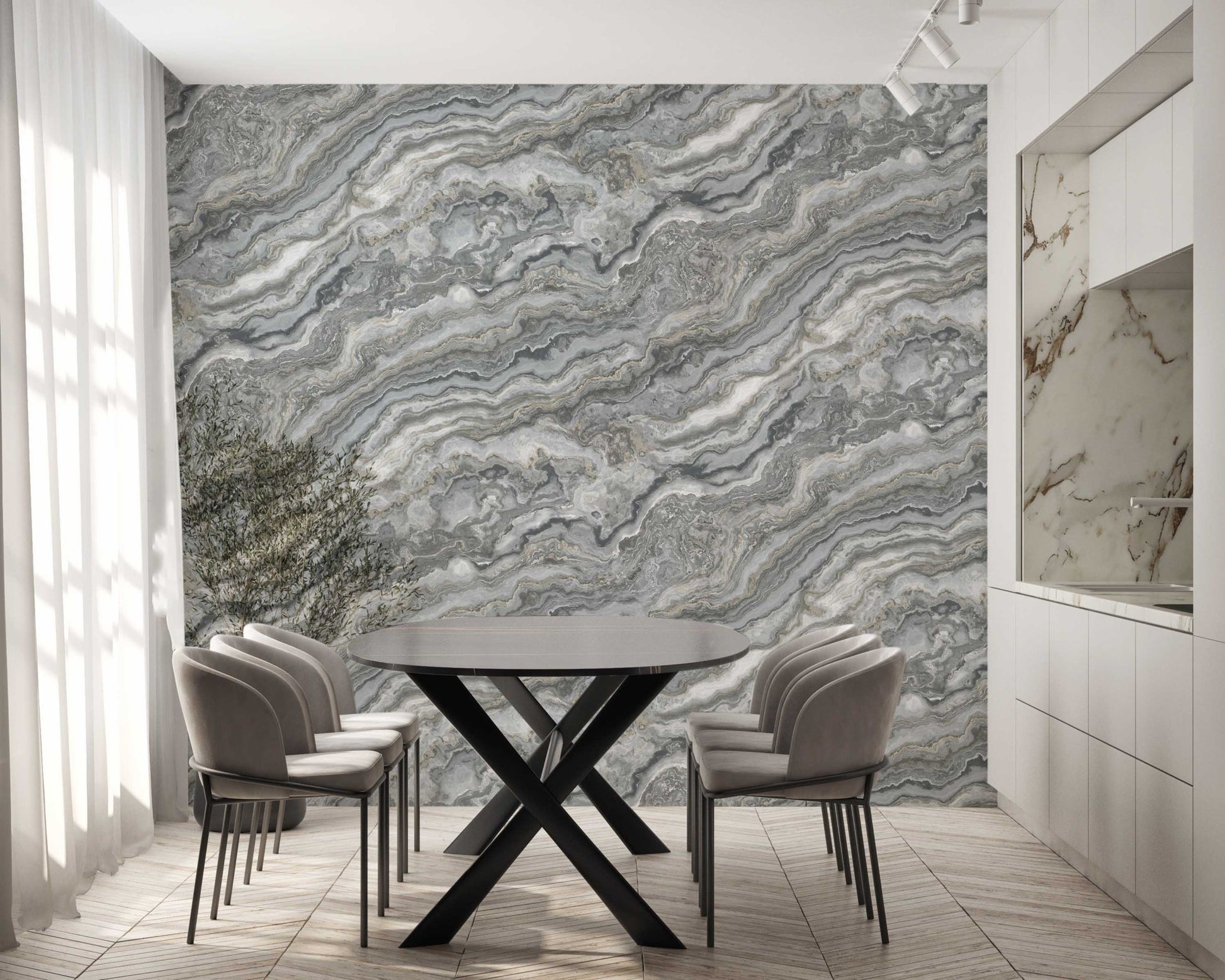 Roka Living 23102-4 room wallpaper by La Belle Maison