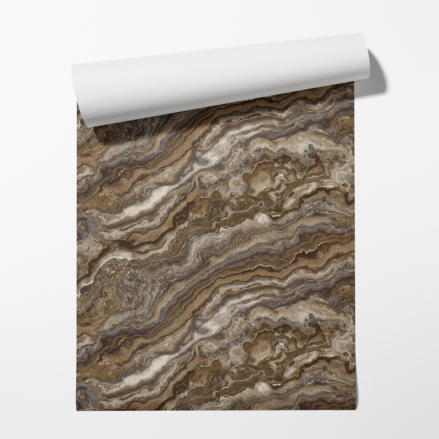 Roka Living Clay Warm Linen Wallpaper by La Belle Maison