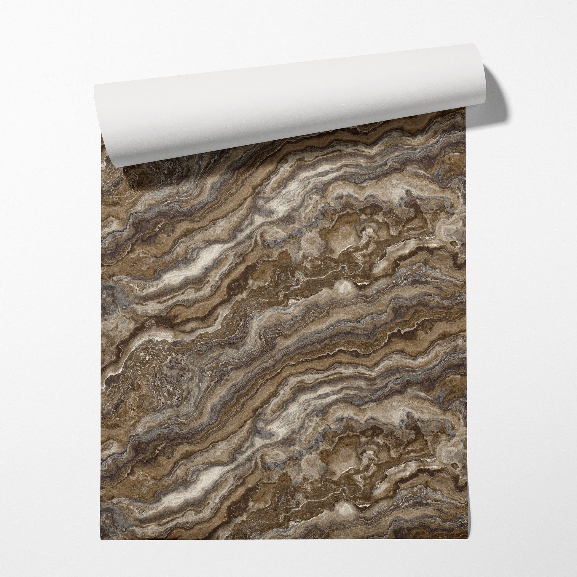 Roka Living Clay Warm Linen Wallpaper by La Belle Maison