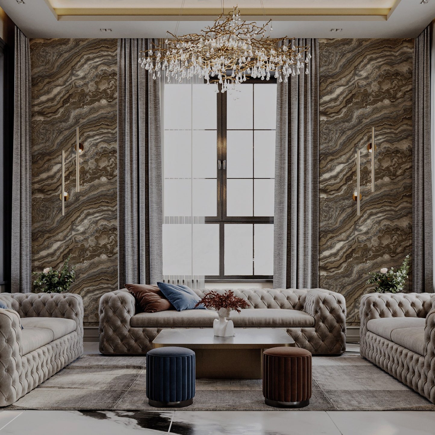 Roka Living 23102-5 room wallpaper by La Belle Maison