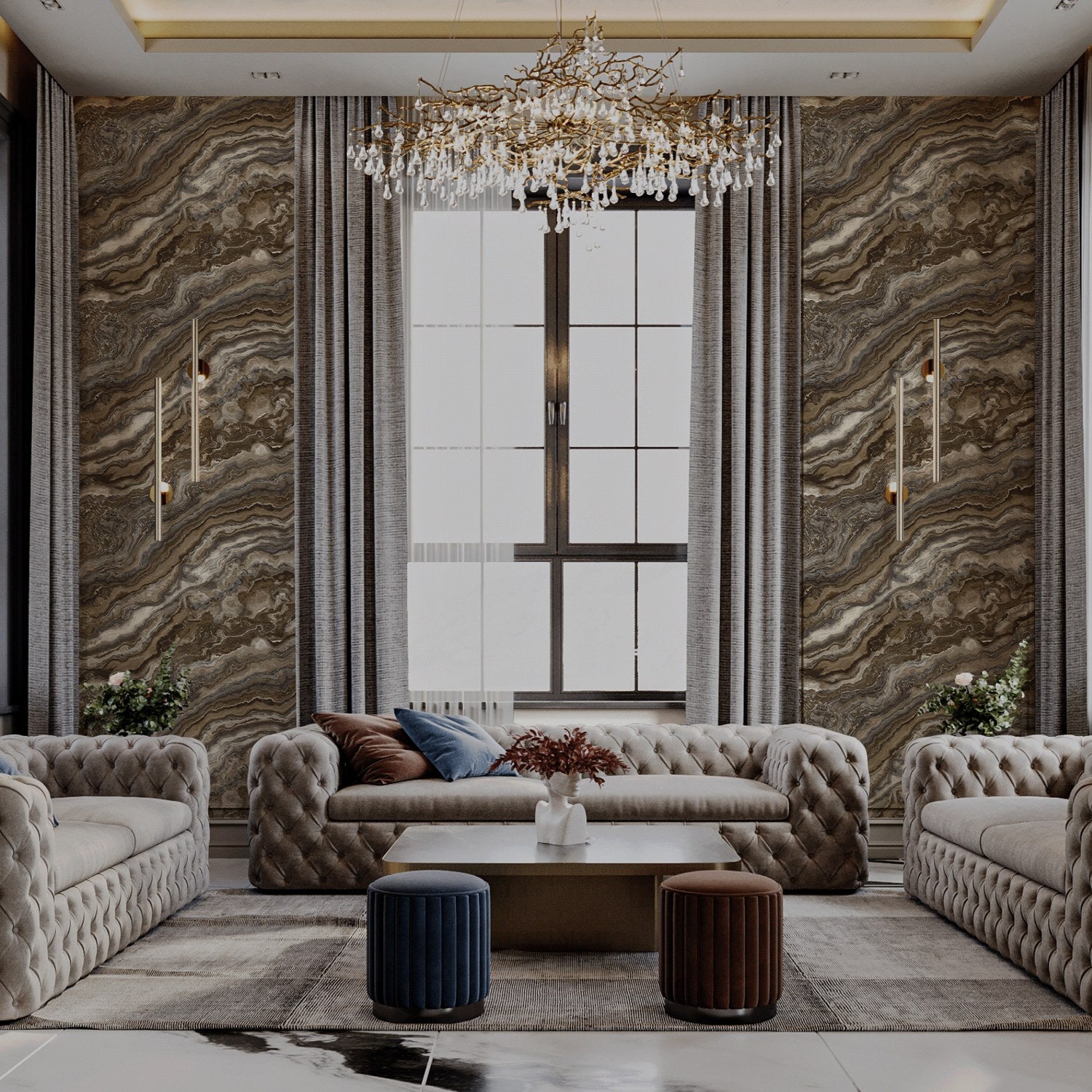 Roka Living 23102-5 room wallpaper by La Belle Maison